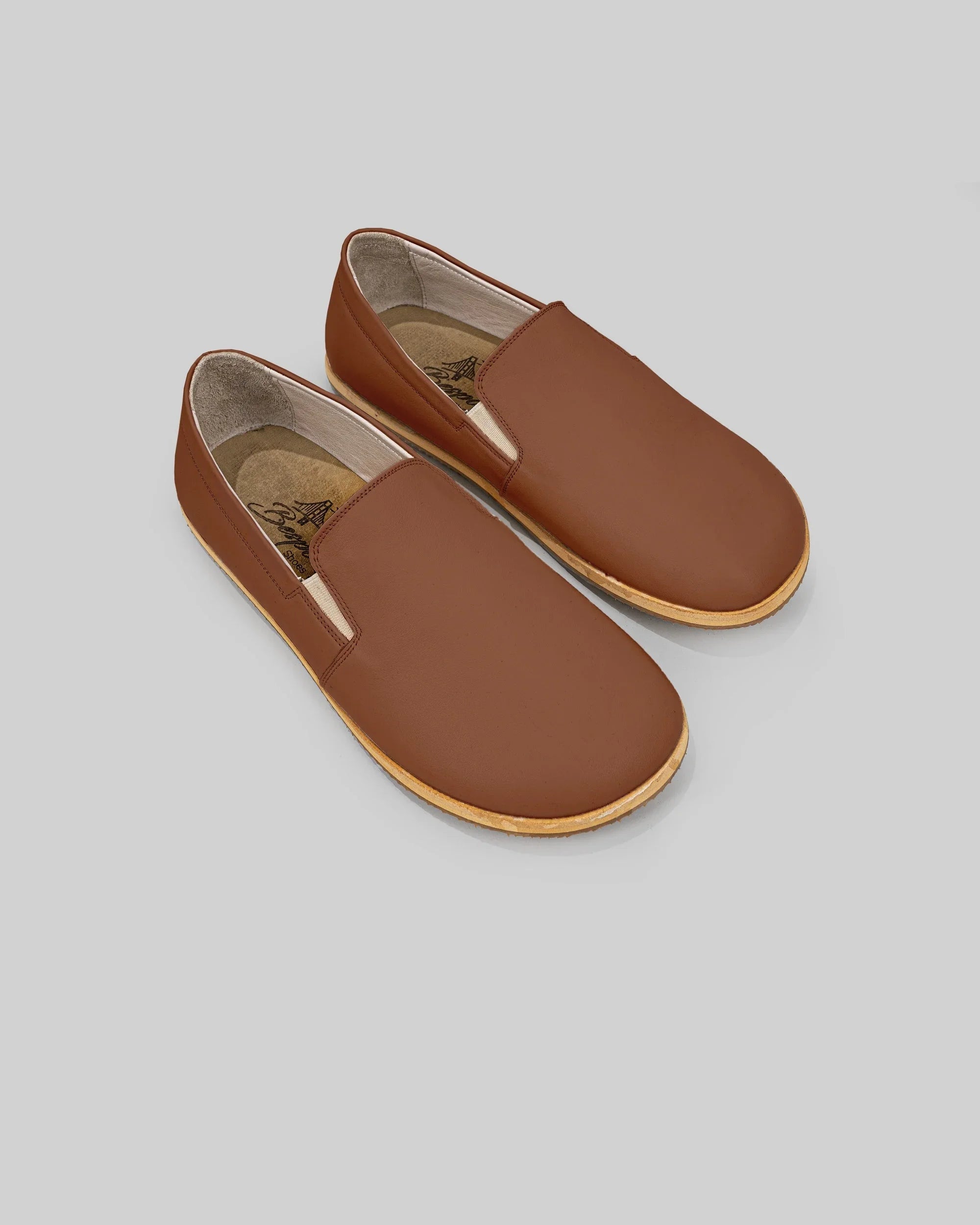 Women's Dark Brown Barefoot Shoes - Handcrafted Calf Leather Wide Toe Box | Bespoky