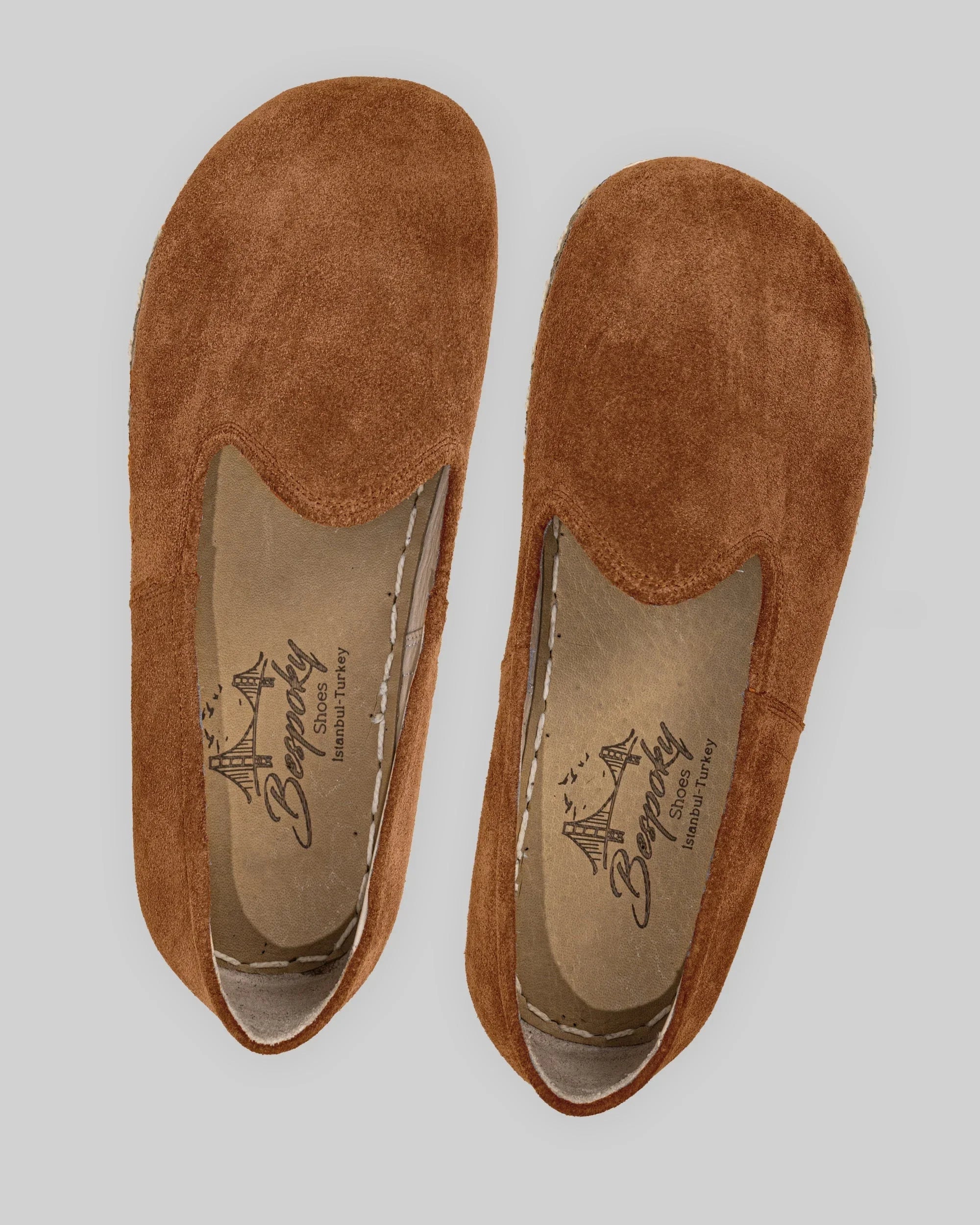 Side view Suede Barefoot Yemeni - Calf Leather Zero Drop | Bespoky