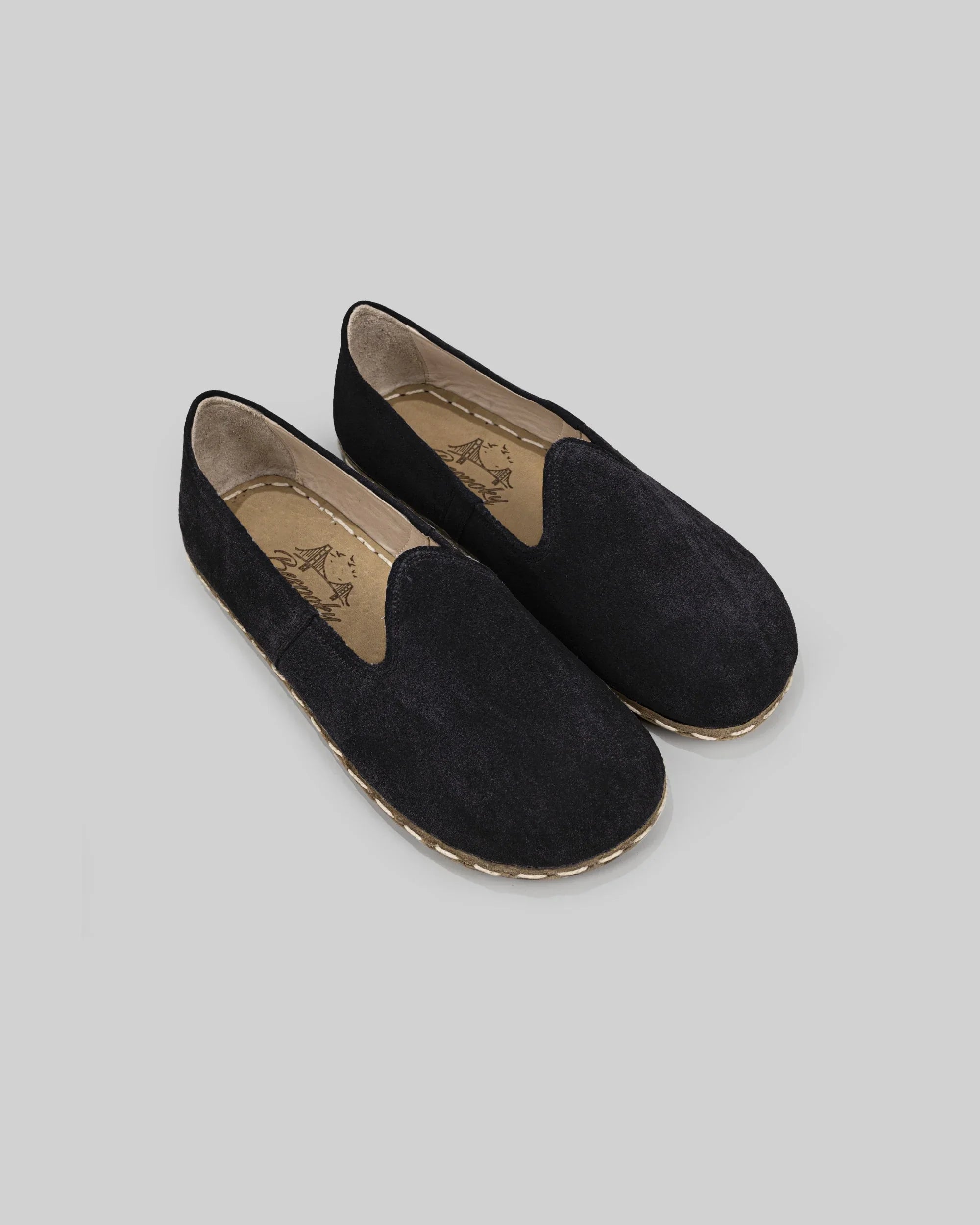 Women's Black Barefoot Yemeni - Handcrafted Calf Leather Wide Toe Box | Bespoky