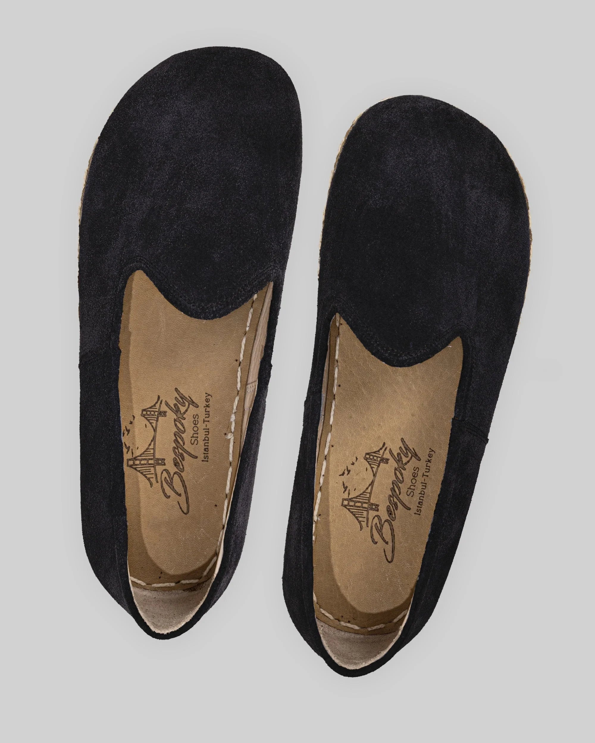 Side view Black Barefoot Yemeni - Calf Leather Zero Drop | Bespoky
