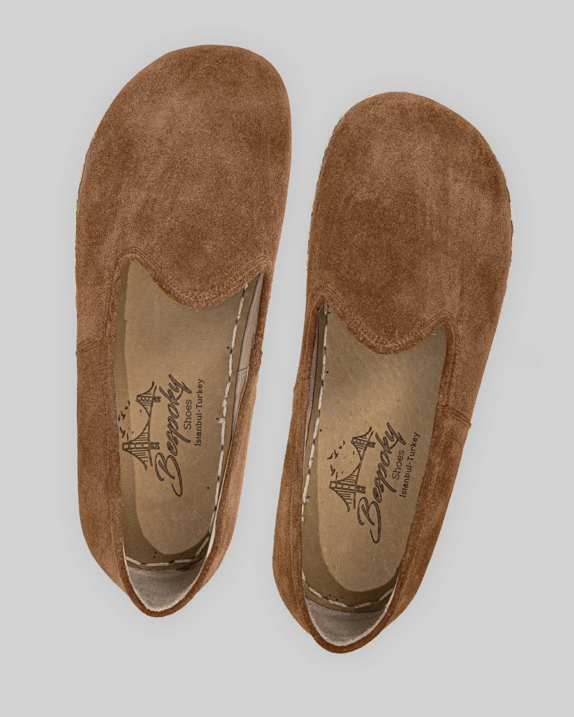 Side view Tan Barefoot Yemeni - Calf Leather Zero Drop | Bespoky