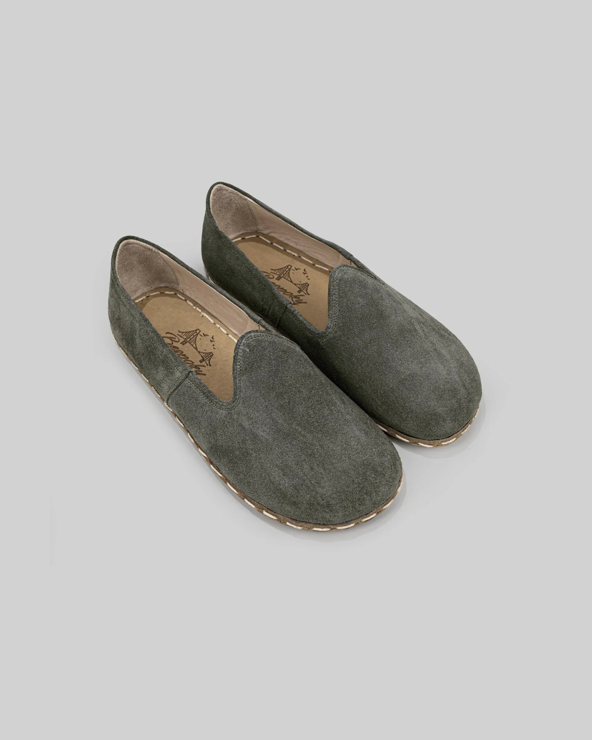 Men's Suede Barefoot Yemeni - Handcrafted Calf Leather Wide Toe Box | Bespoky