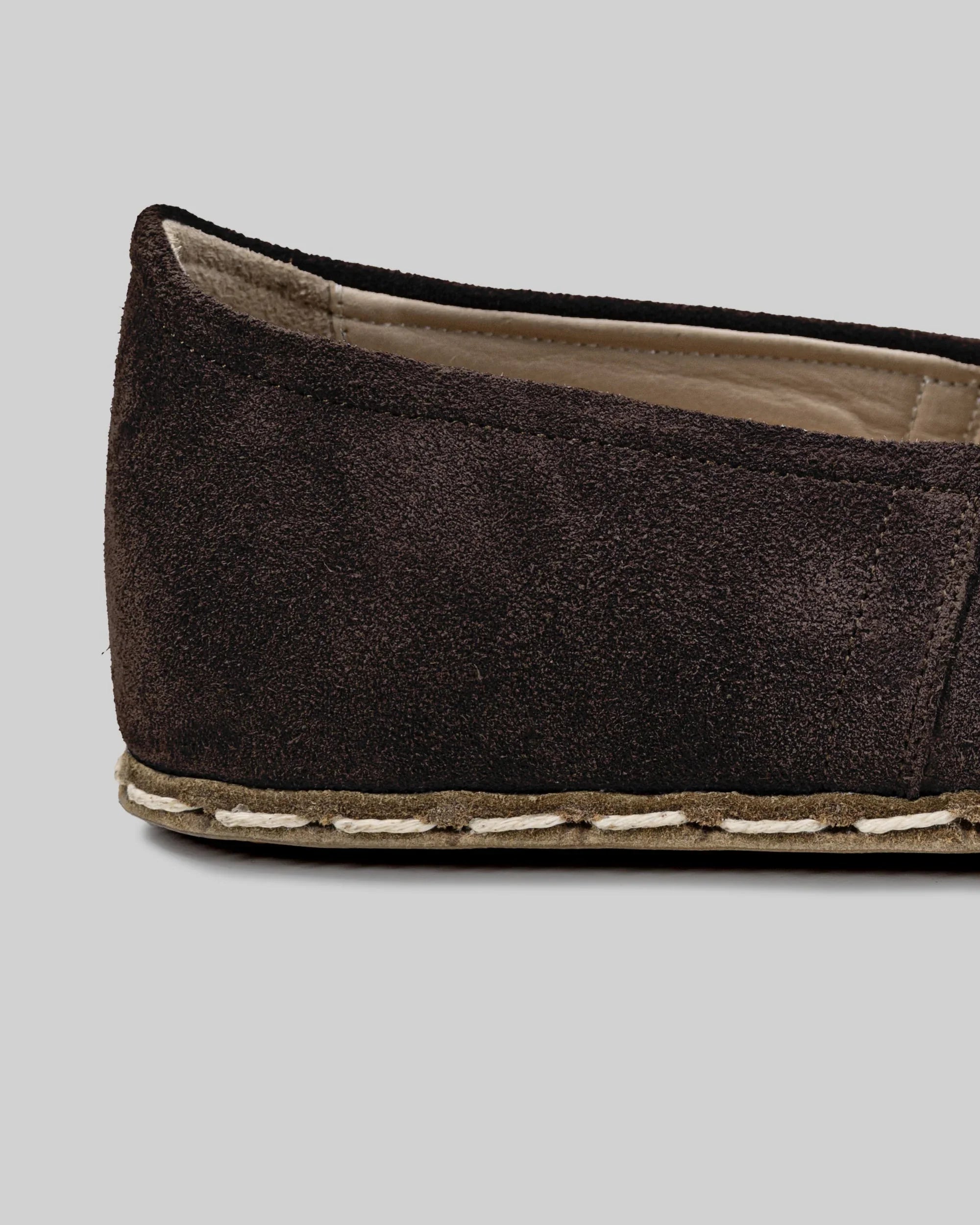 Top view Brown Barefoot Yemeni - Handcrafted Calf Leather | Bespoky