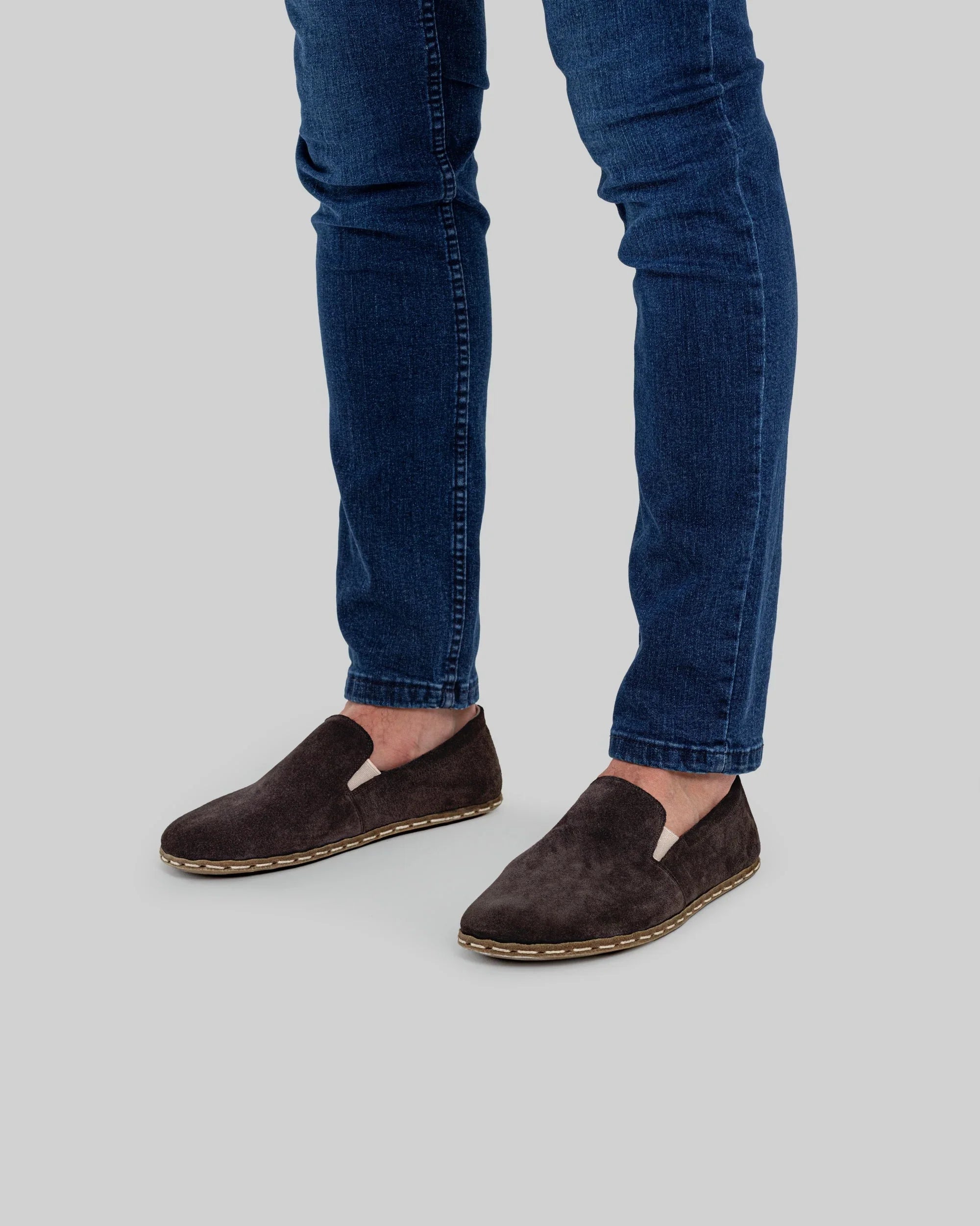 Side view Brown Barefoot Shoes - Calf Leather Zero Drop | Bespoky