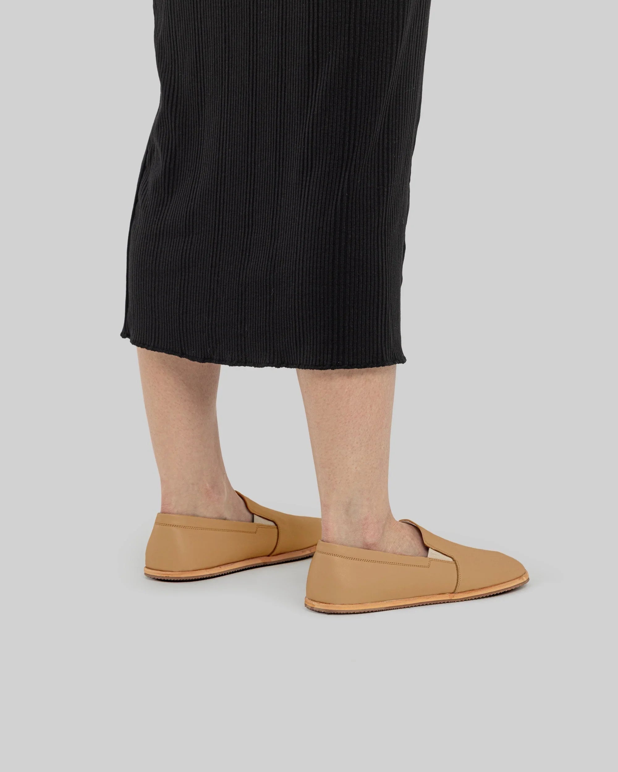 Side view Undyed Barefoot Shoes - Calf Leather Zero Drop | Bespoky