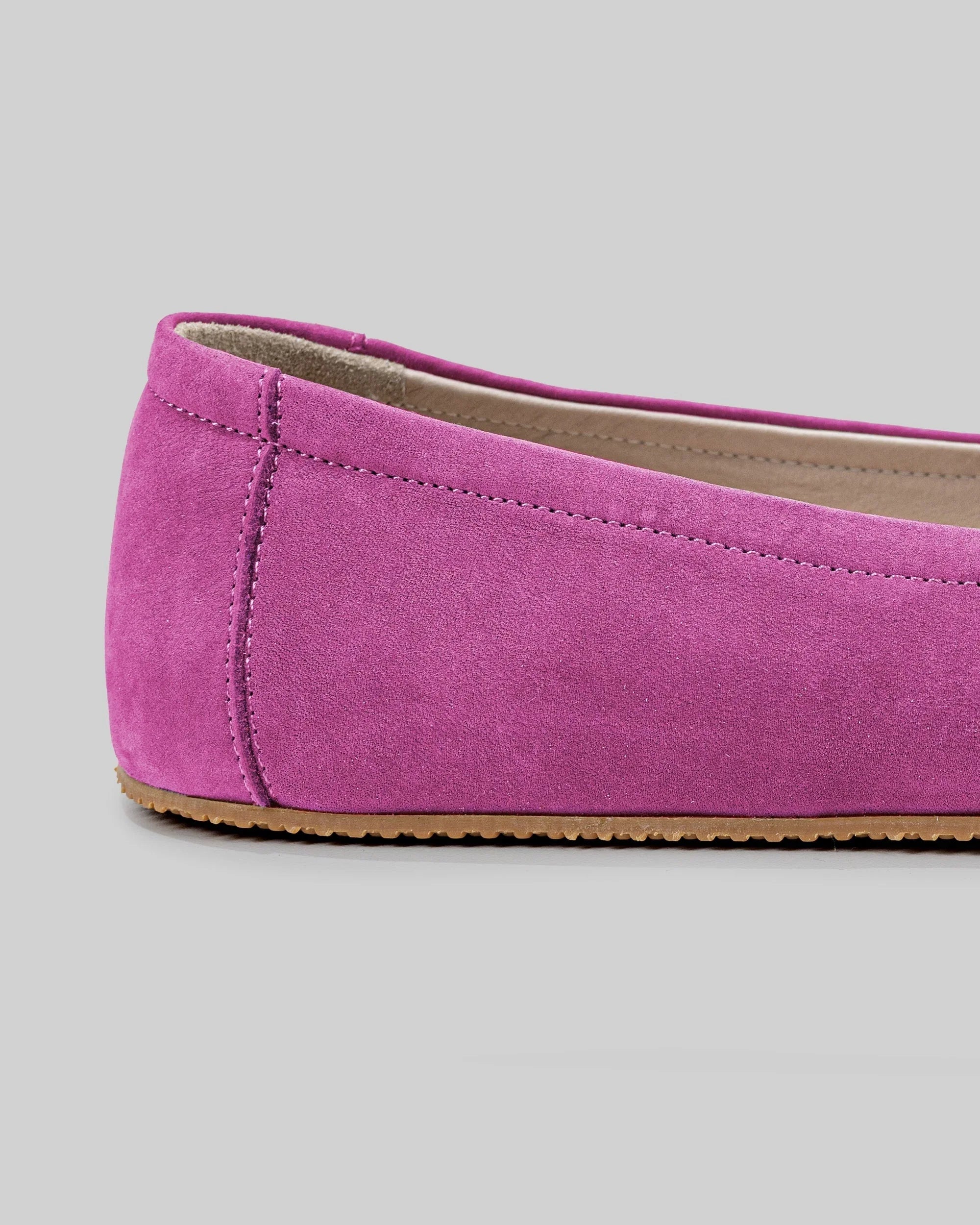 Top view Pink Ballet Flats - Handcrafted Calf Leather | Bespoky