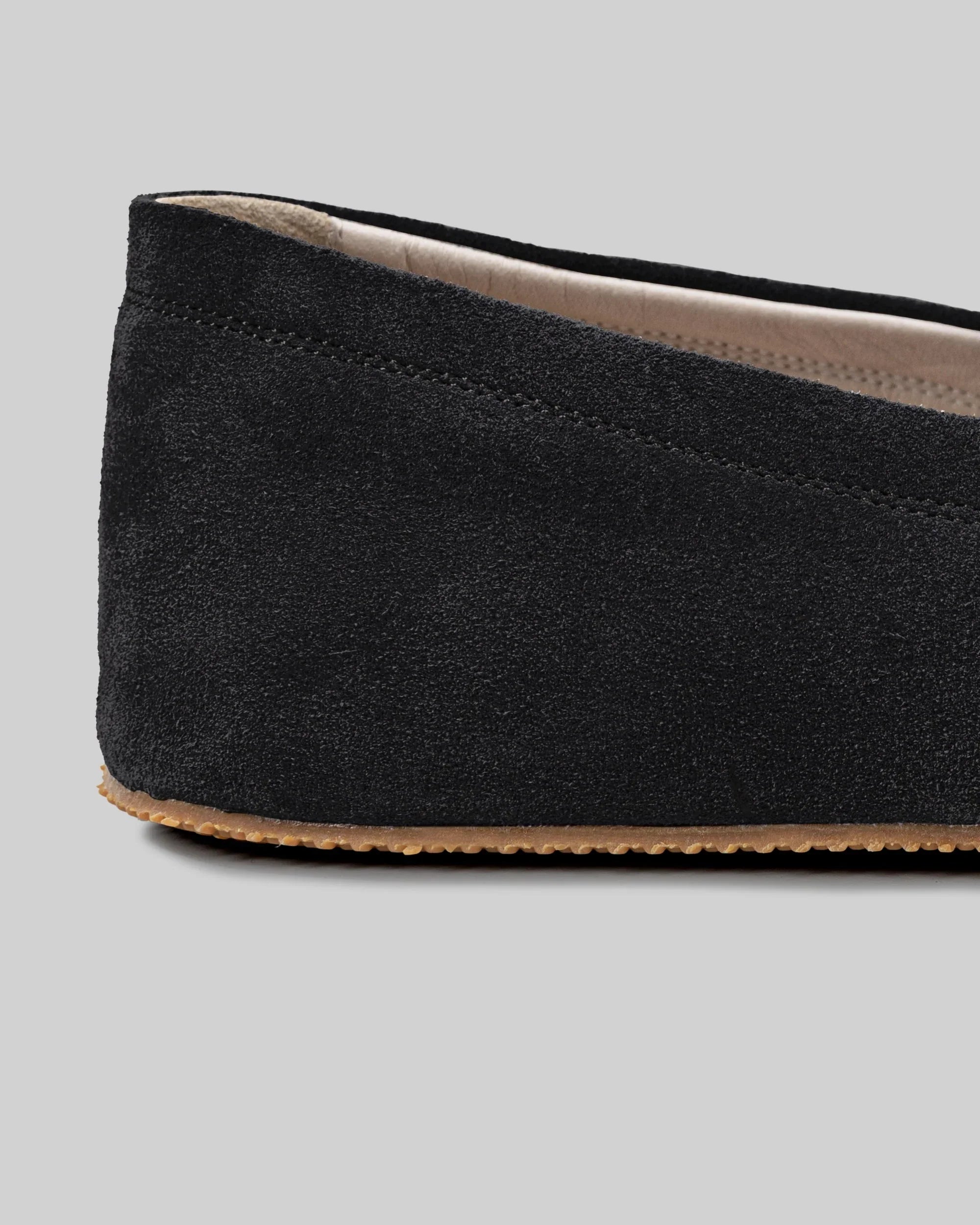 Side view Black Barefoot Shoes - Calf Leather Zero Drop | Bespoky