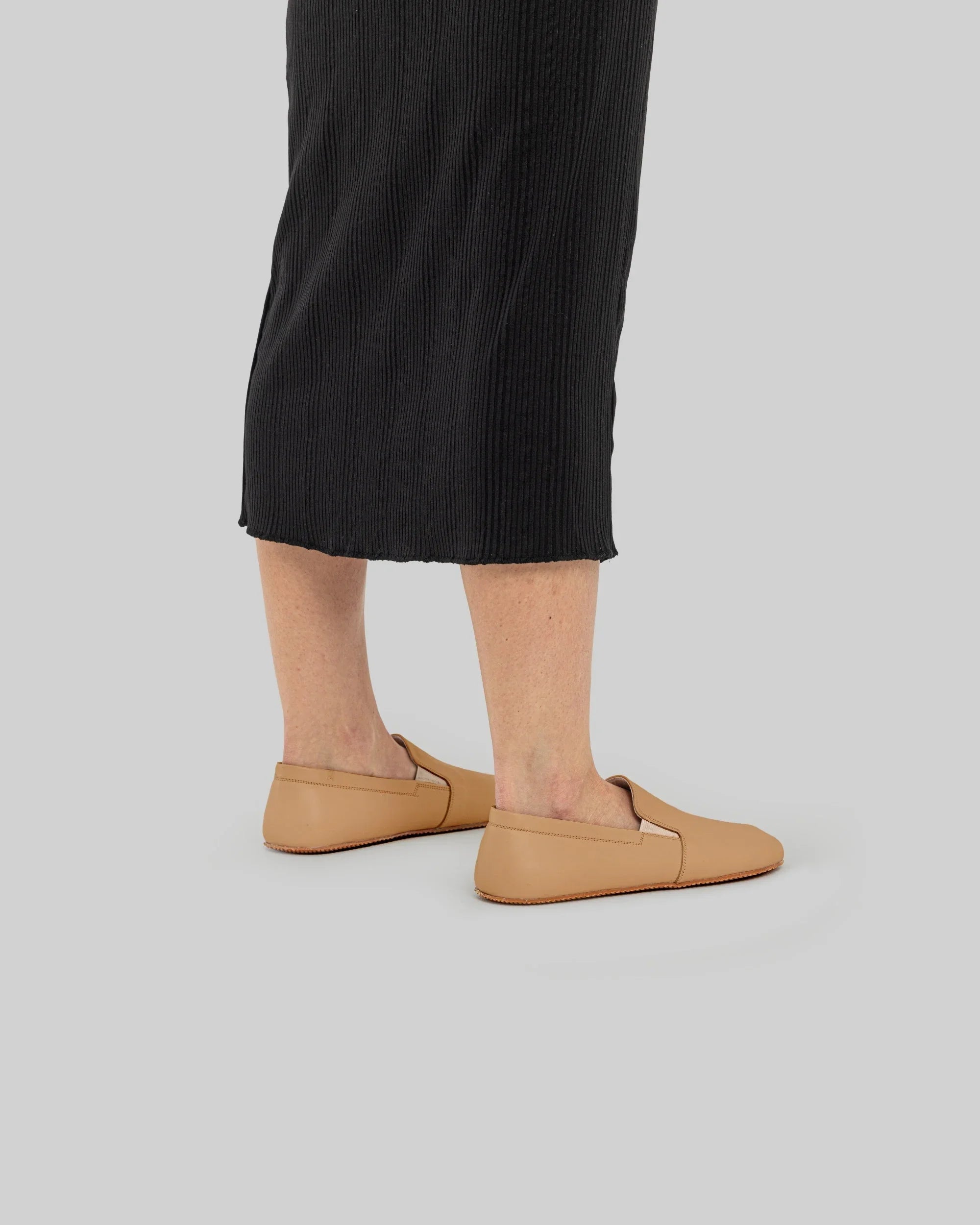Detail Undyed Barefoot Shoes - Handcrafted Calf Leather Turkey | Bespoky