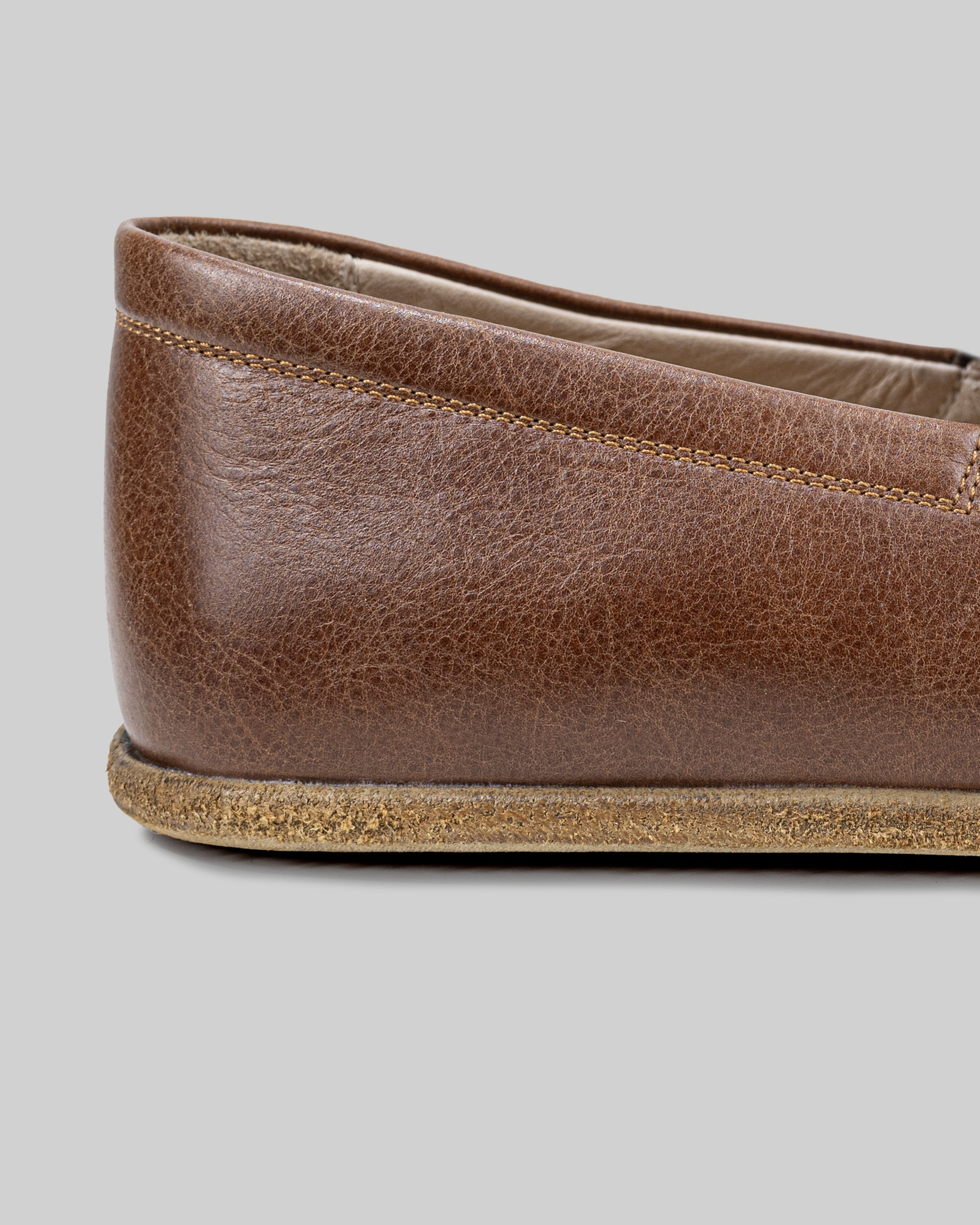 Side view Brown Barefoot Shoes - Calf Leather Zero Drop | Bespoky