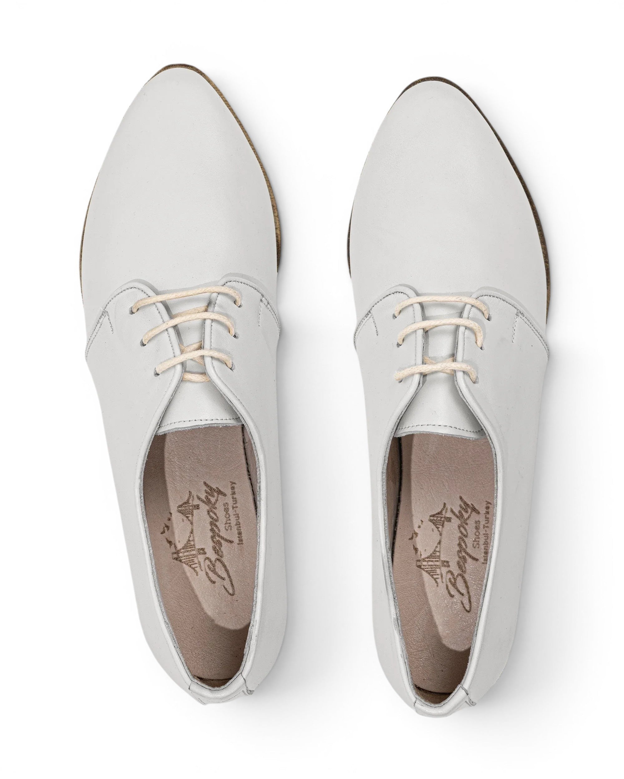 Sole detail White Pointed Toe Oxford - Zero Drop Calf Leather | Bespoky