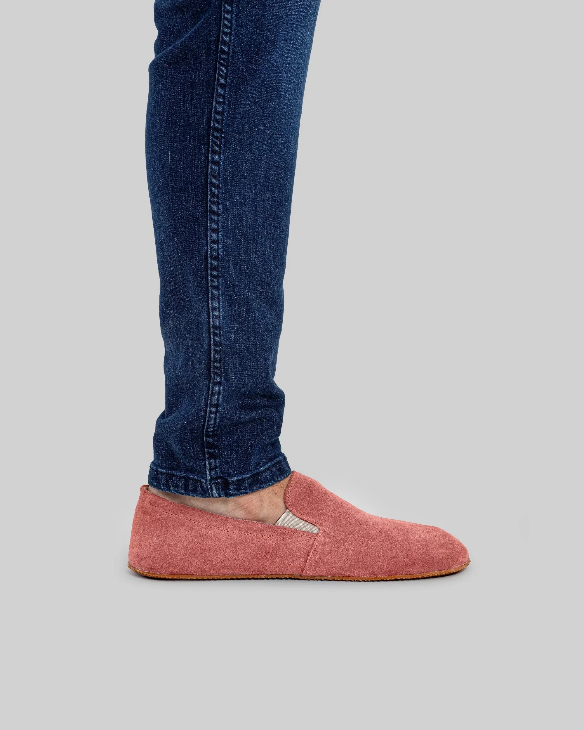 Pair Pink Barefoot Shoes - Barefoot Wide Toe Calf Leather | Bespoky