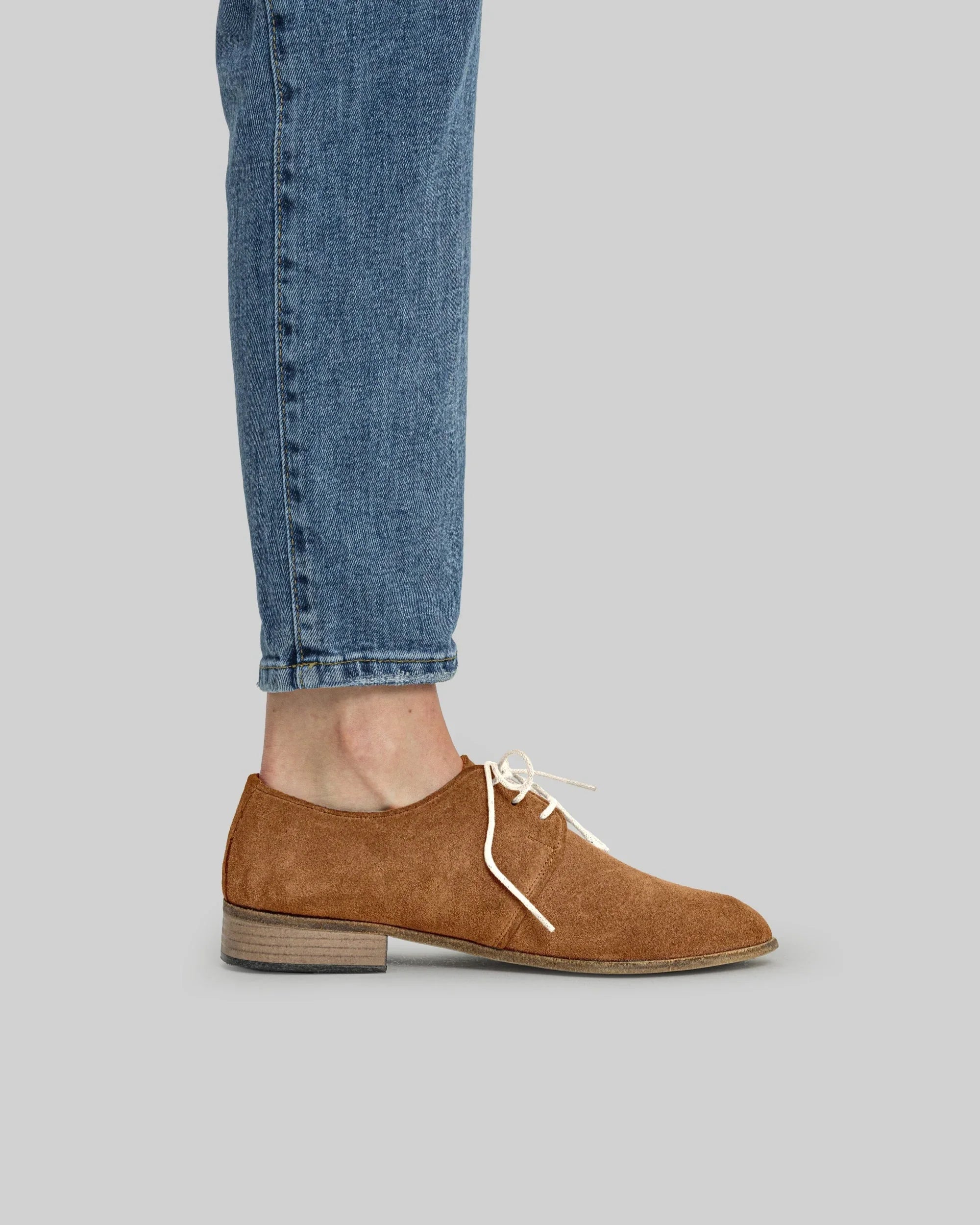 Detail Leather Pointed Toe Oxford - Handcrafted Calf Leather Turkey | Bespoky