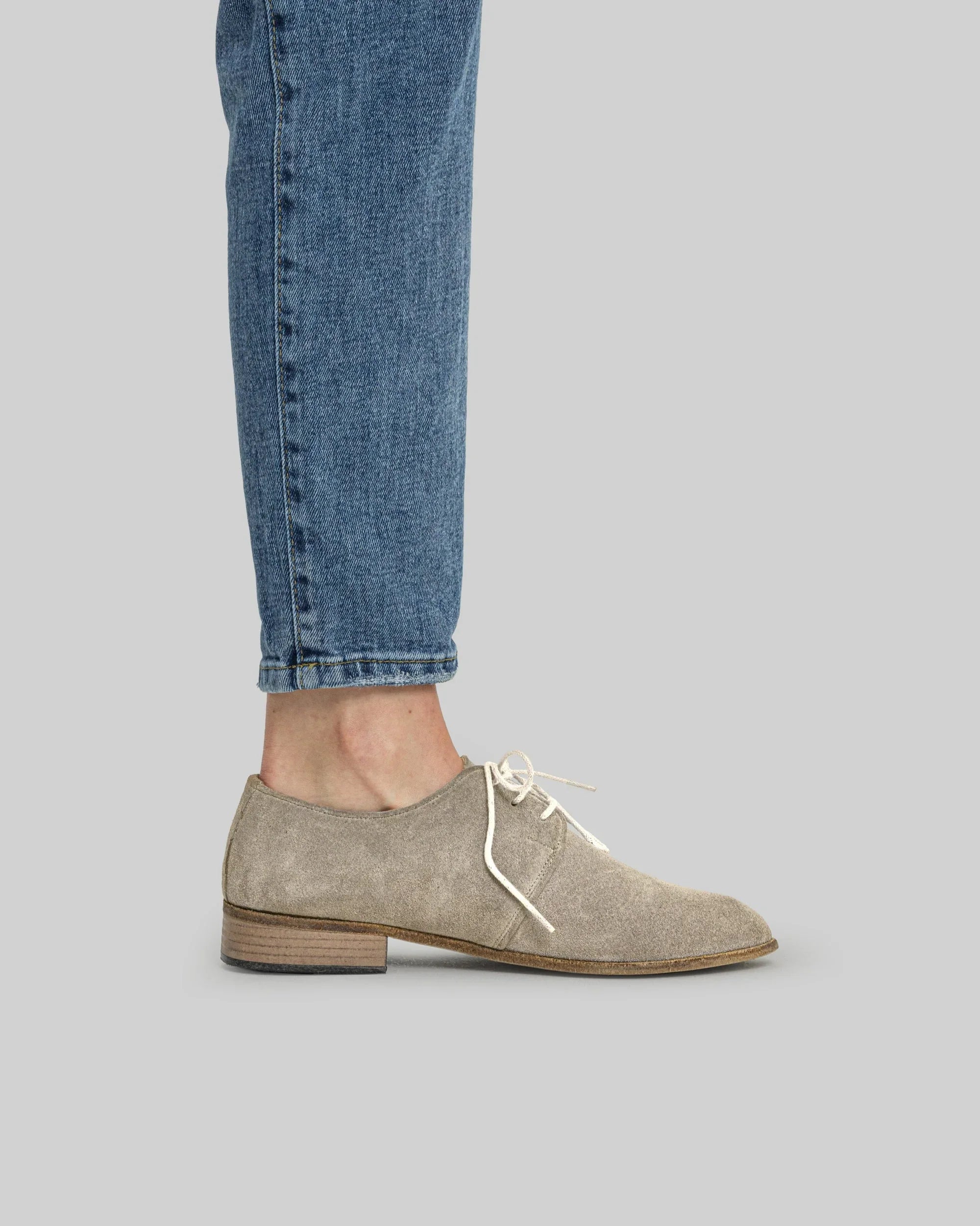 Pair Leather Pointed Toe Oxford - Barefoot Wide Toe Calf Leather | Bespoky