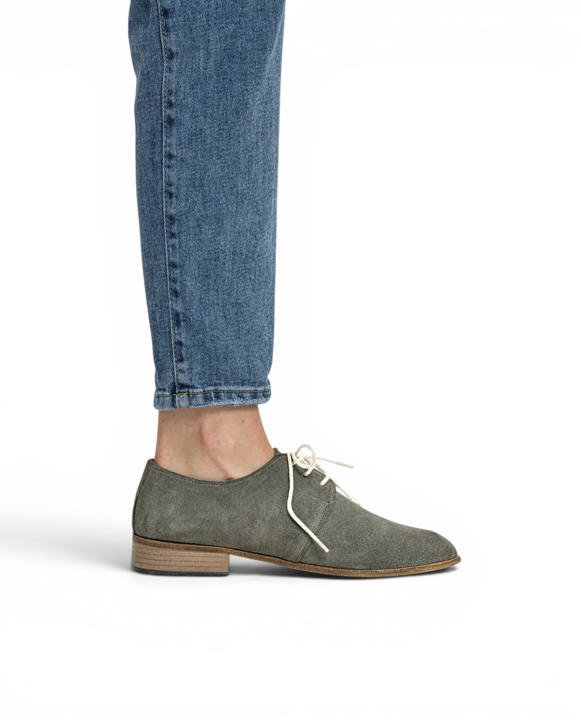 Pair Leather Pointed Toe Oxford - Barefoot Wide Toe Calf Leather | Bespoky