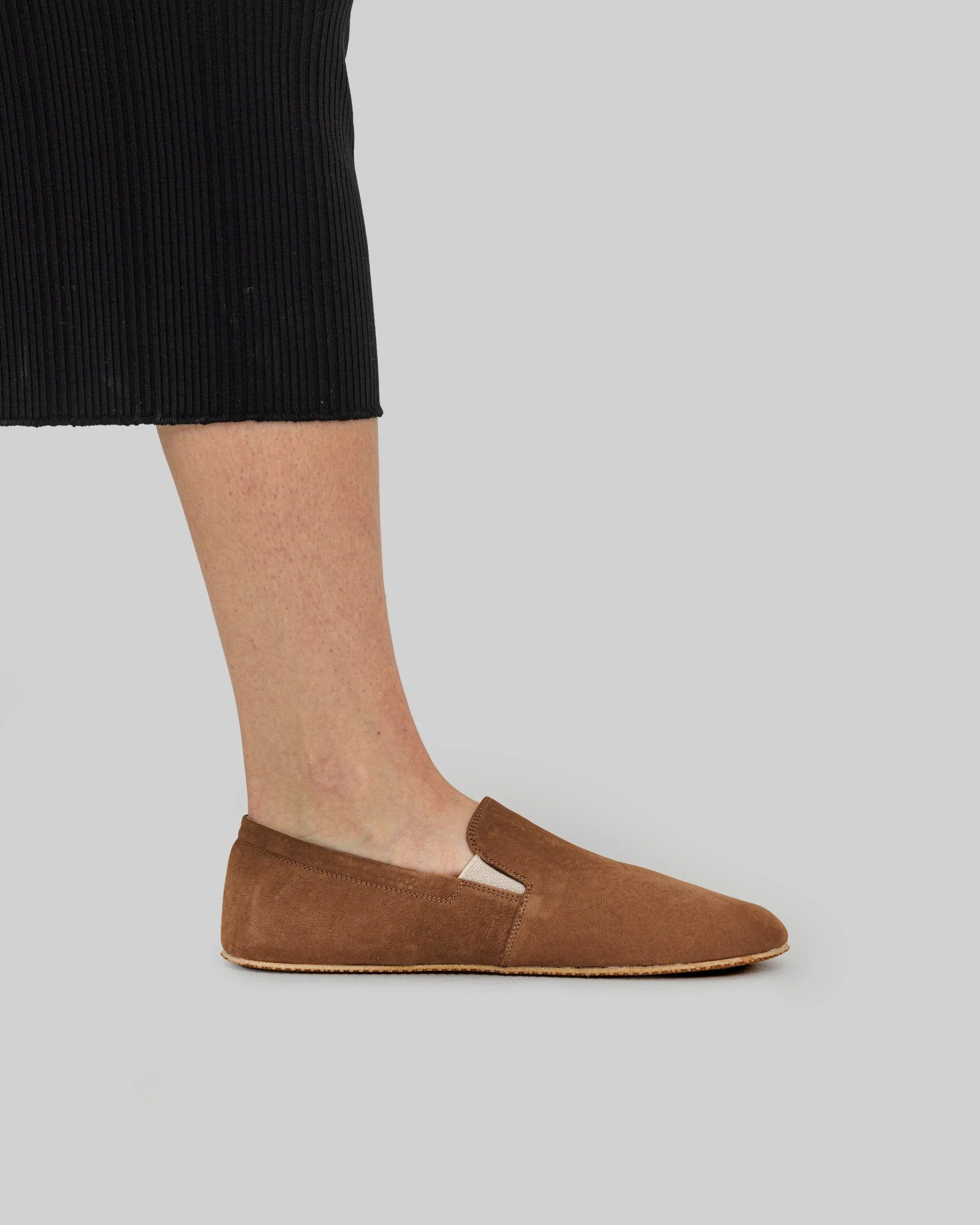 Sole detail Tan Barefoot Shoes - Zero Drop Calf Leather | Bespoky