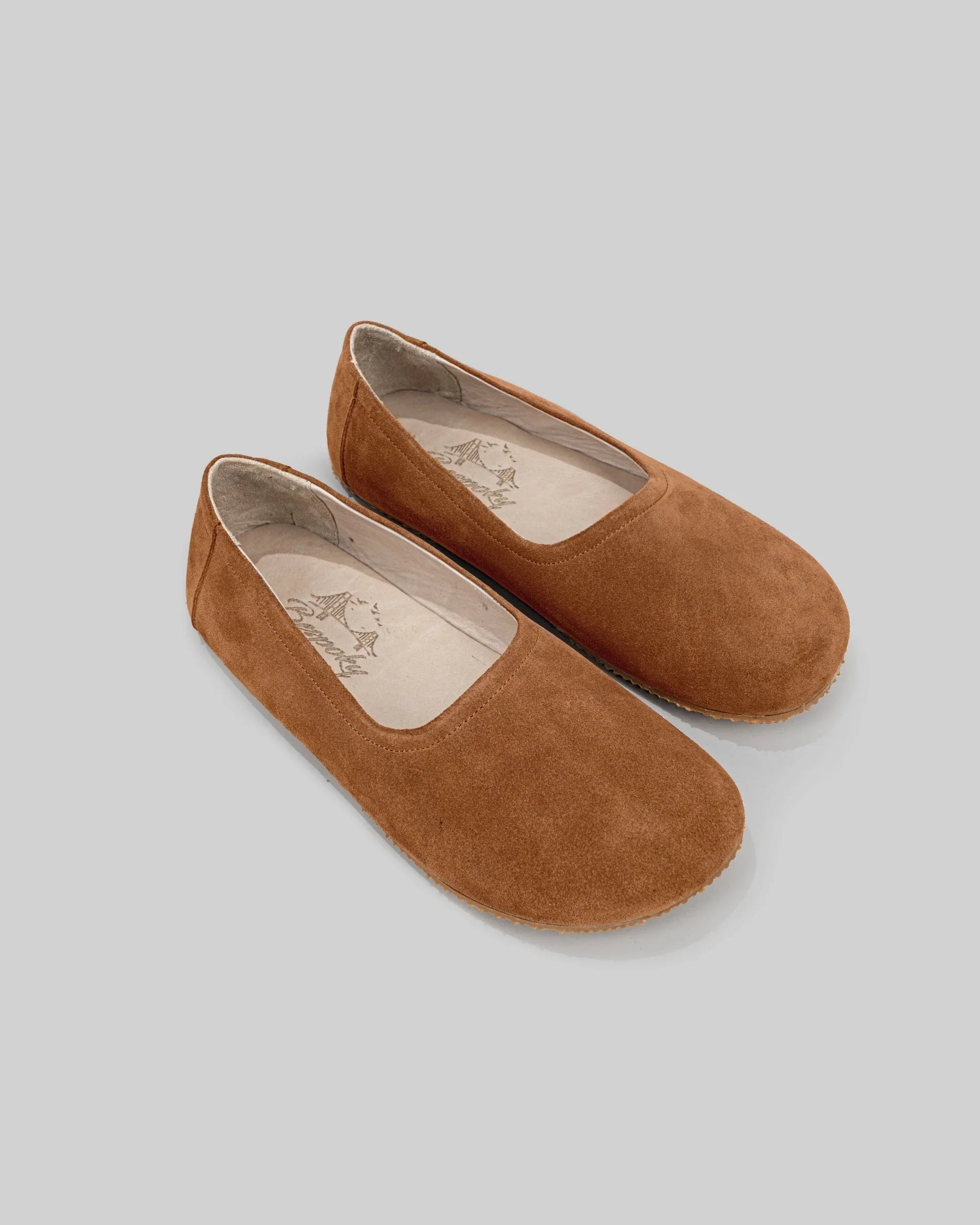 Women's Leather Ballet Flats - Handcrafted Calf Leather Wide Toe Box | Bespoky