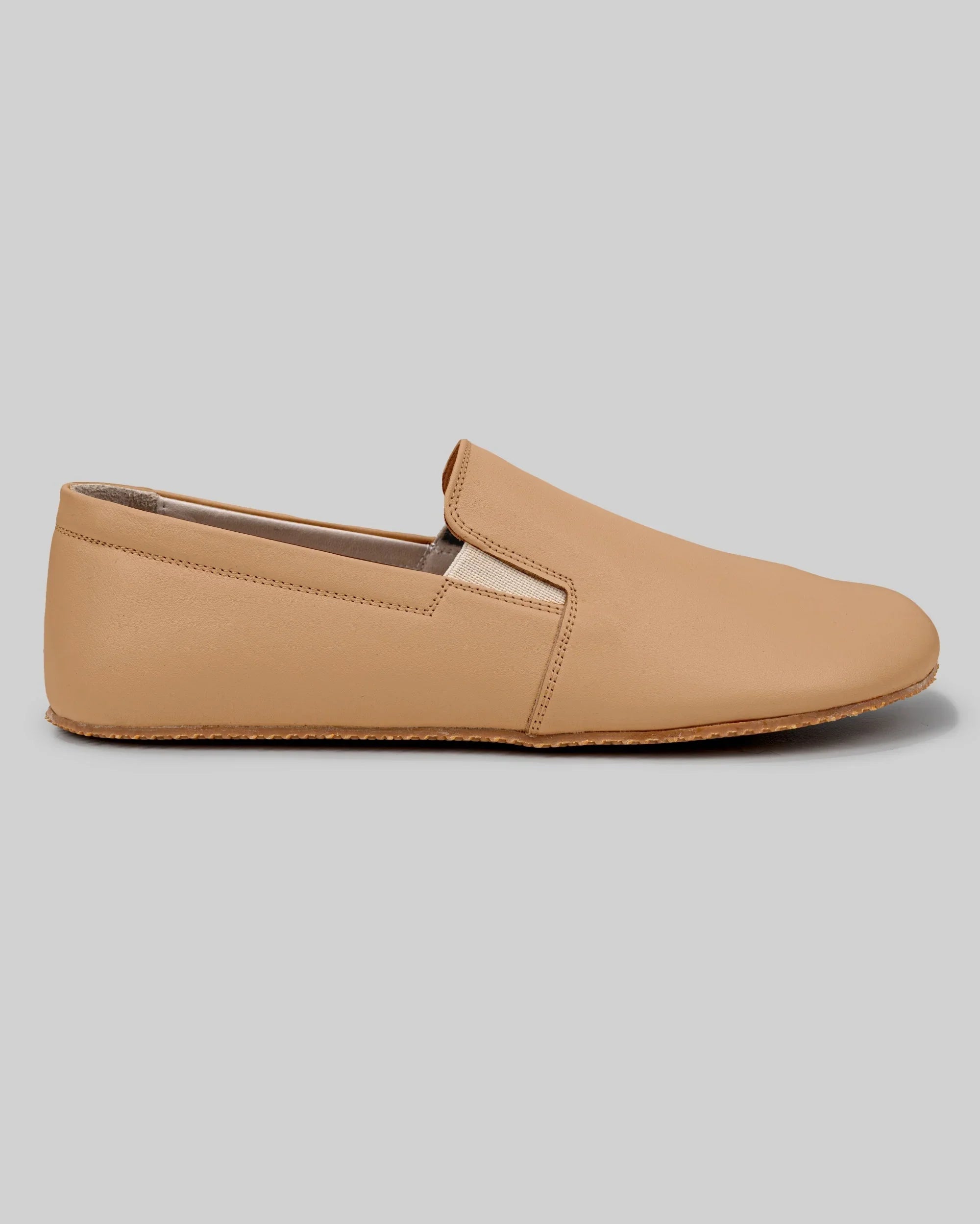 Close-up calf leather - Undyed Barefoot Shoes Detail | Bespoky