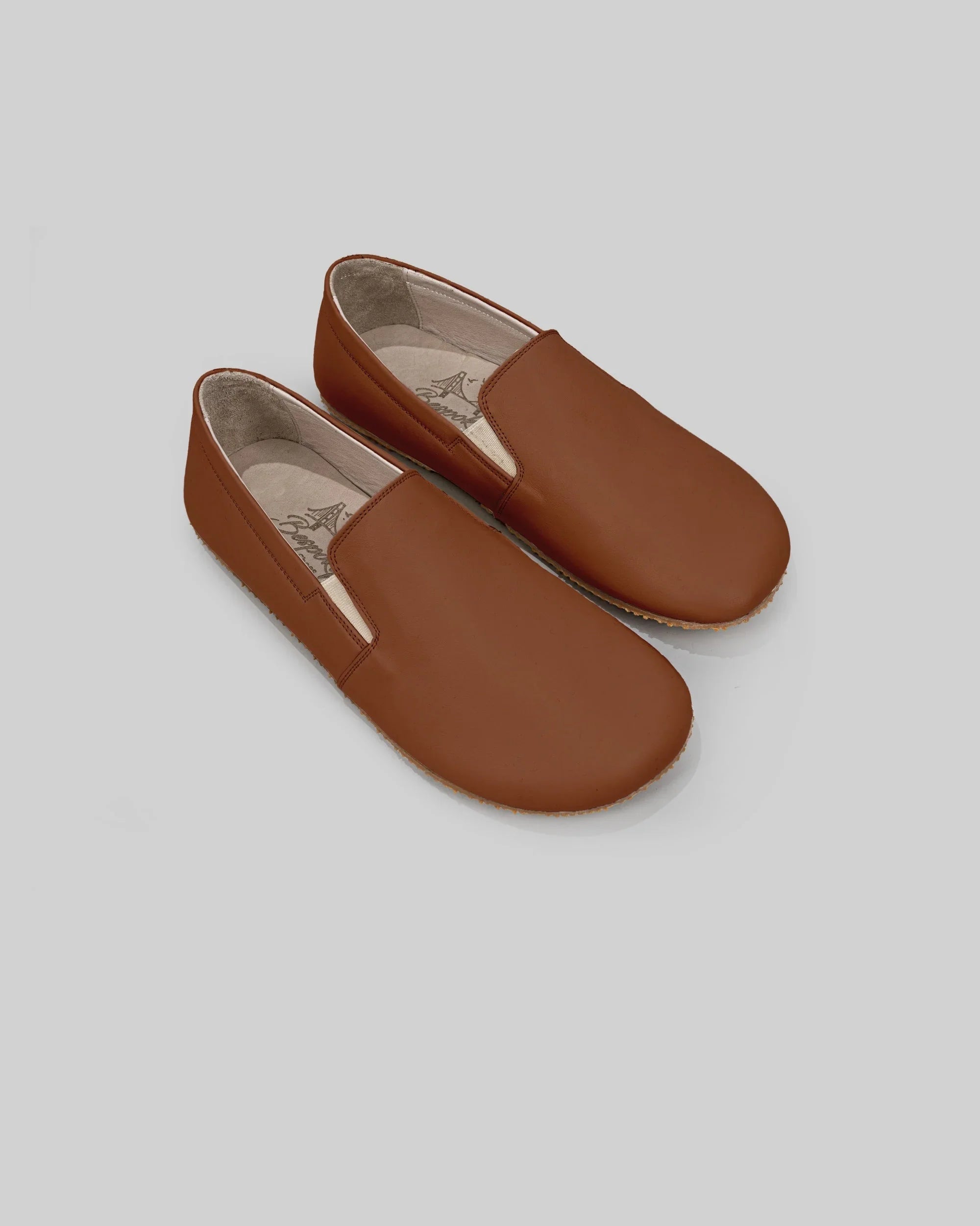 Women's Dark Brown Barefoot Shoes - Handcrafted Calf Leather Wide Toe Box | Bespoky