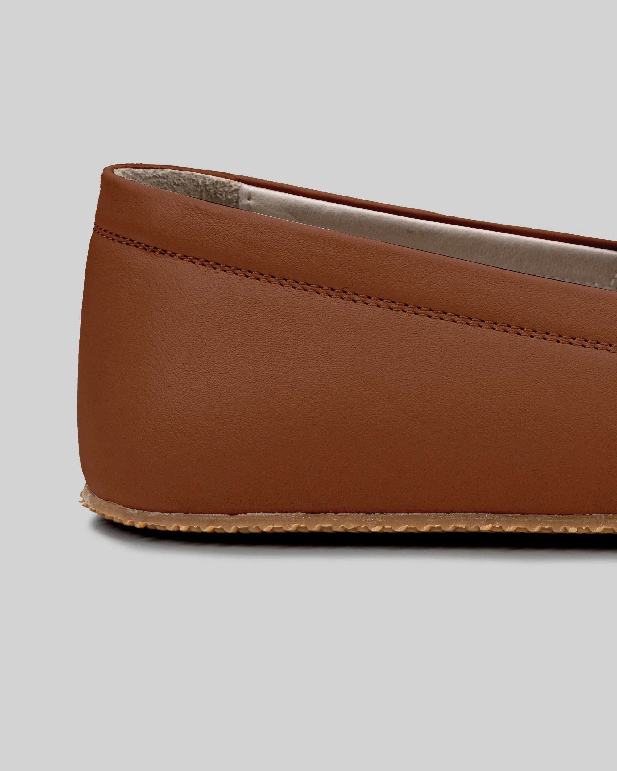 Top view Dark Brown Barefoot Shoes - Handcrafted Calf Leather | Bespoky