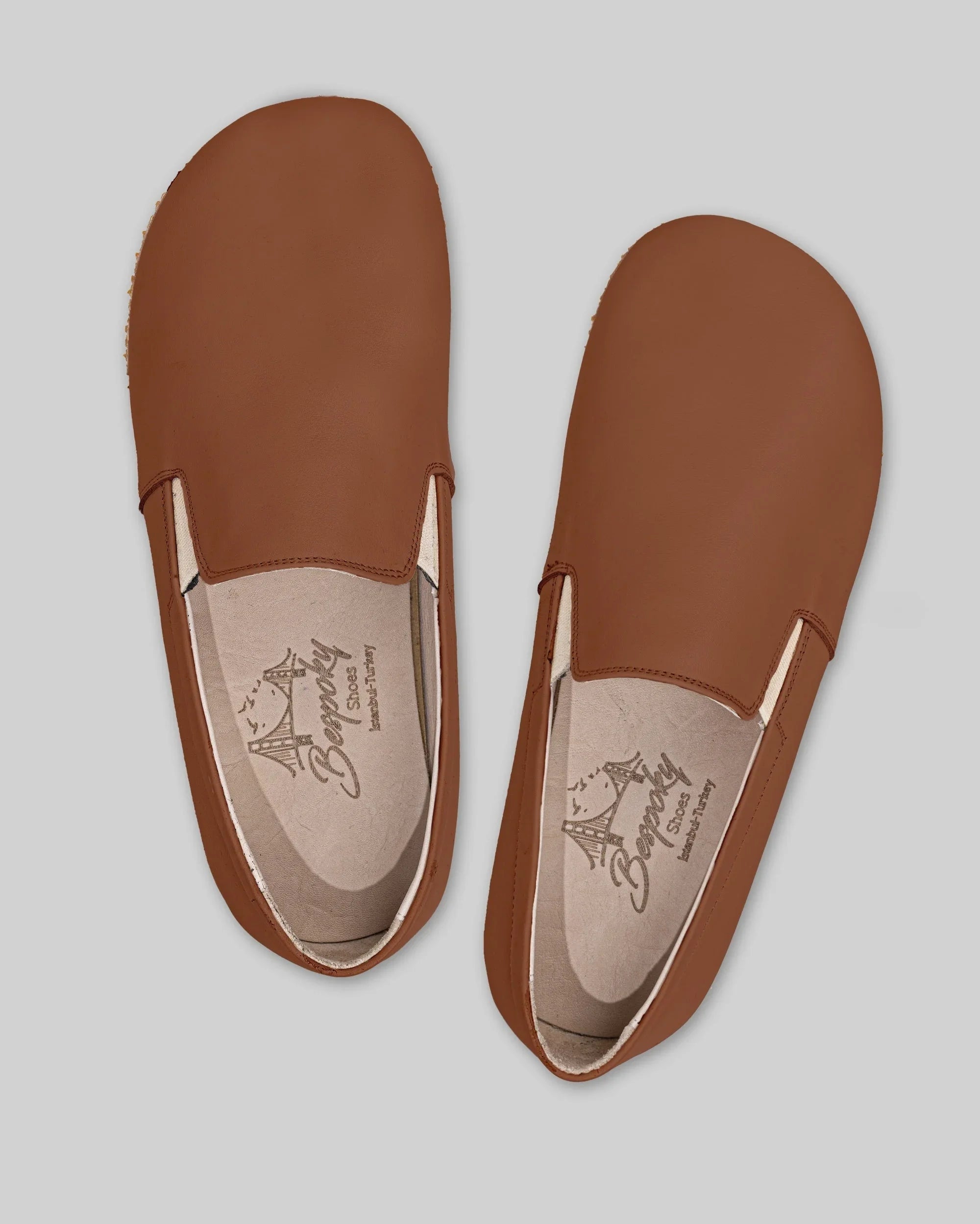 Side view Dark Brown Barefoot Shoes - Calf Leather Zero Drop | Bespoky
