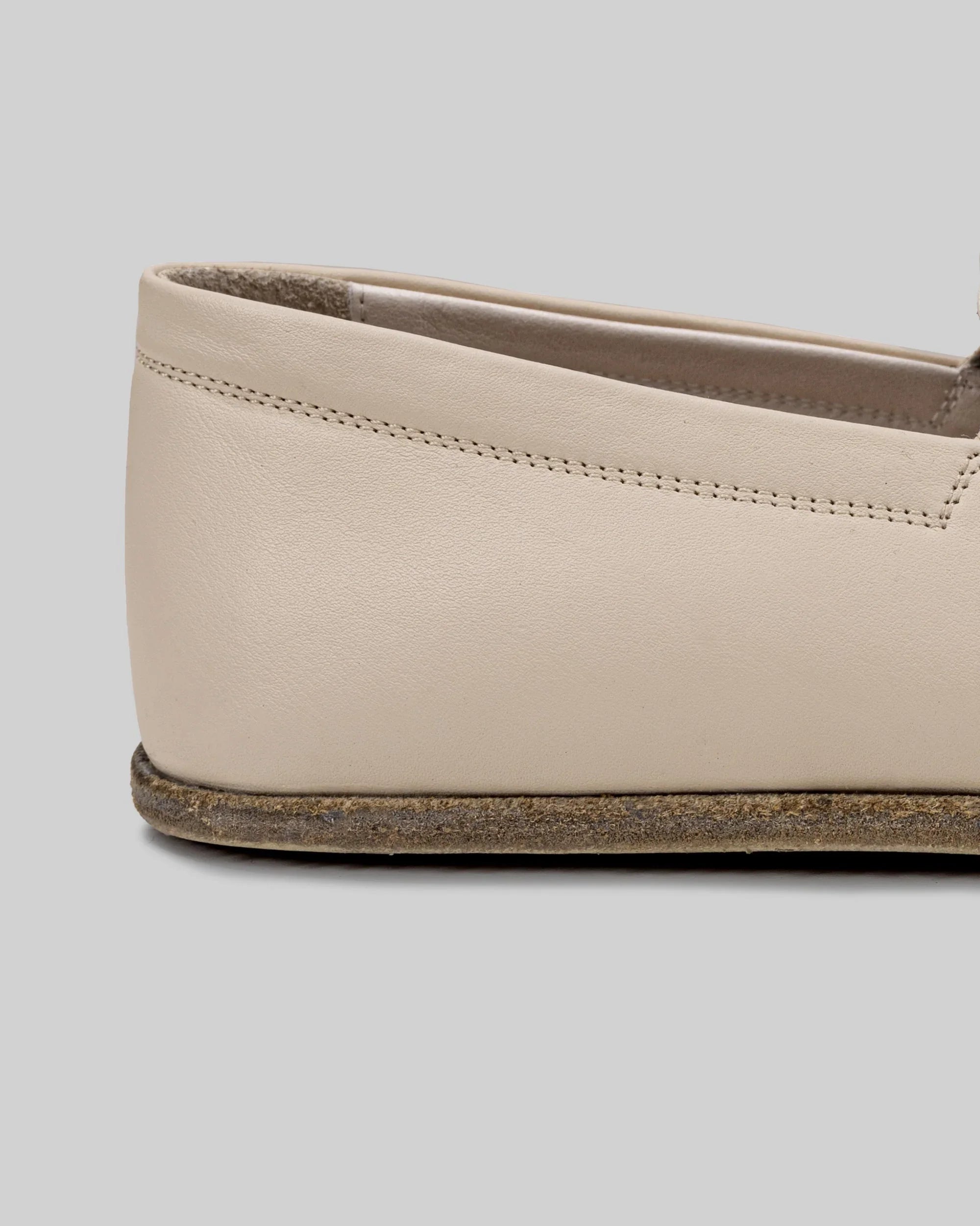Side view Beige Barefoot Shoes - Calf Leather Zero Drop | Bespoky