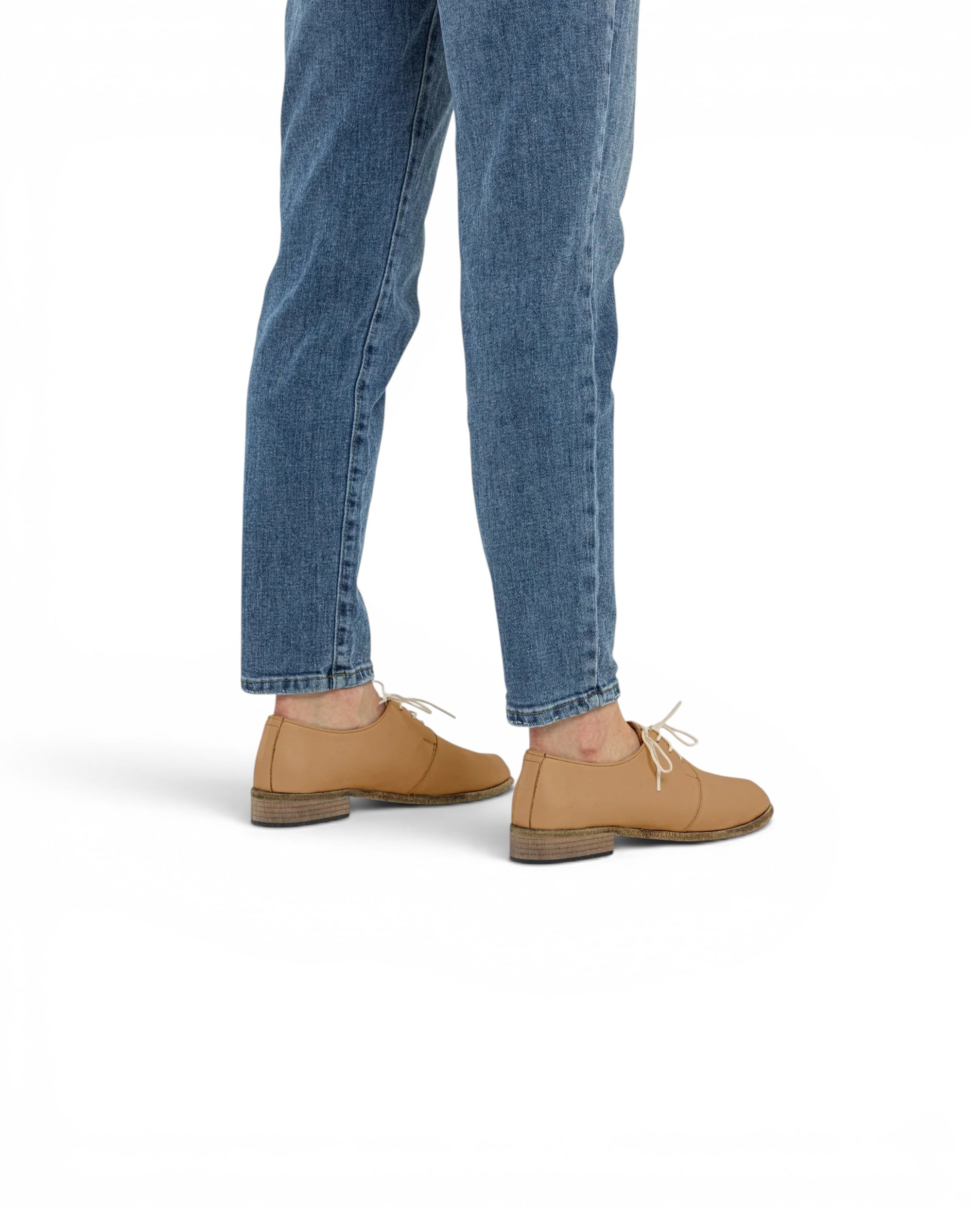 Top view Undyed Pointed Toe Oxford - Handcrafted Calf Leather | Bespoky