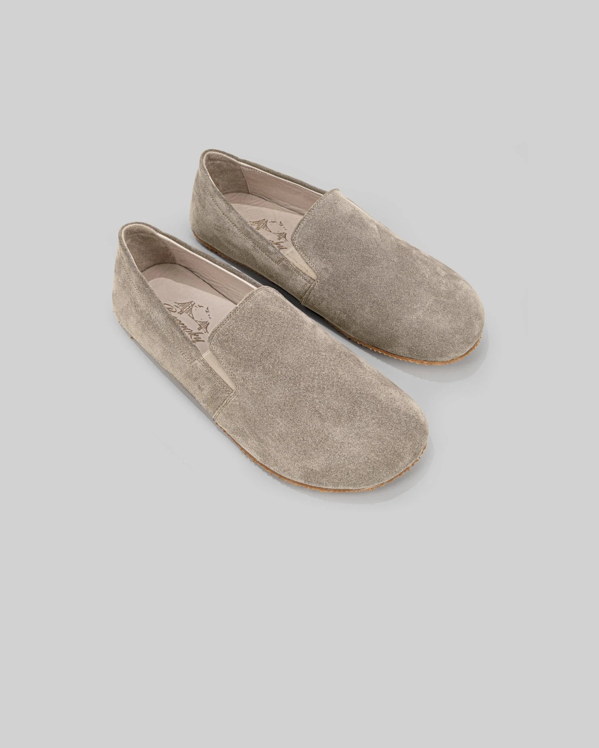 Men's Suede Barefoot Shoes - Handcrafted Calf Leather Wide Toe Box | Bespoky