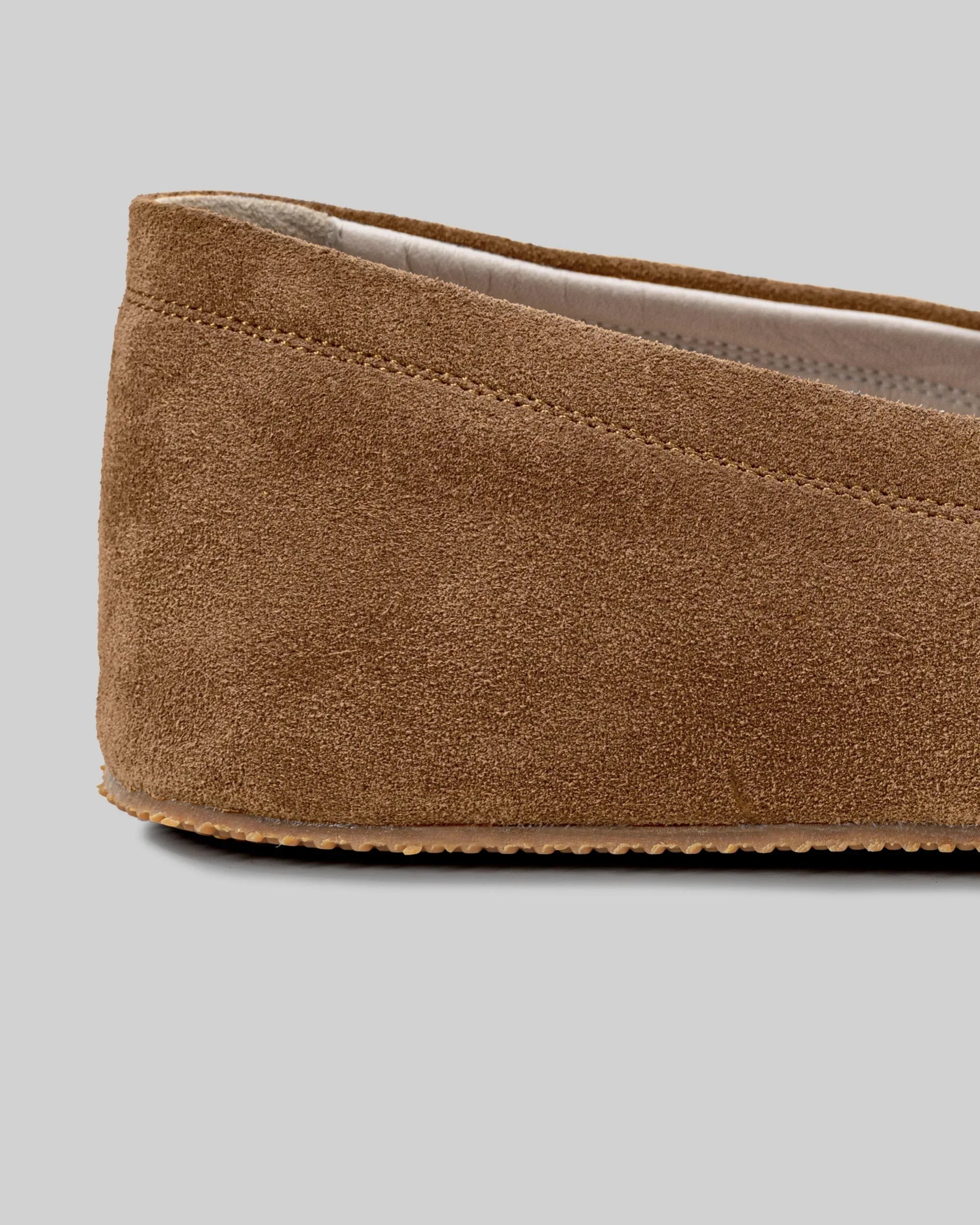Side view Tan Barefoot Shoes - Calf Leather Zero Drop | Bespoky