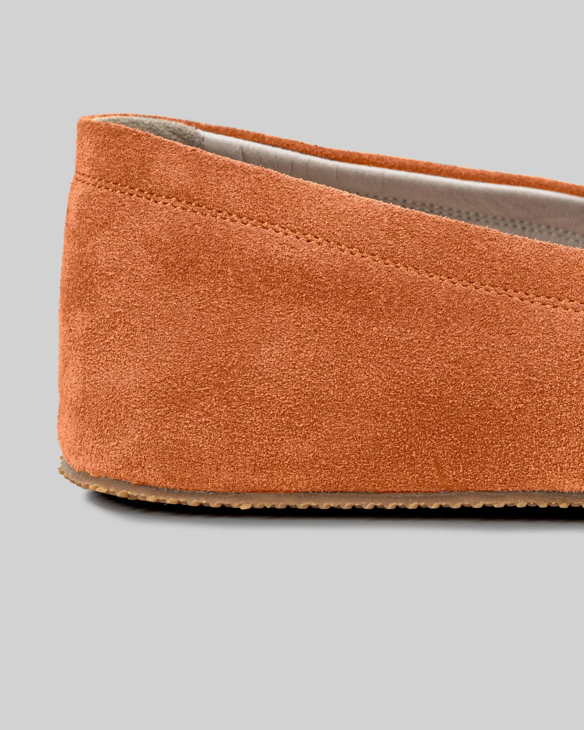 Side view Orange Barefoot Shoes - Calf Leather Zero Drop | Bespoky