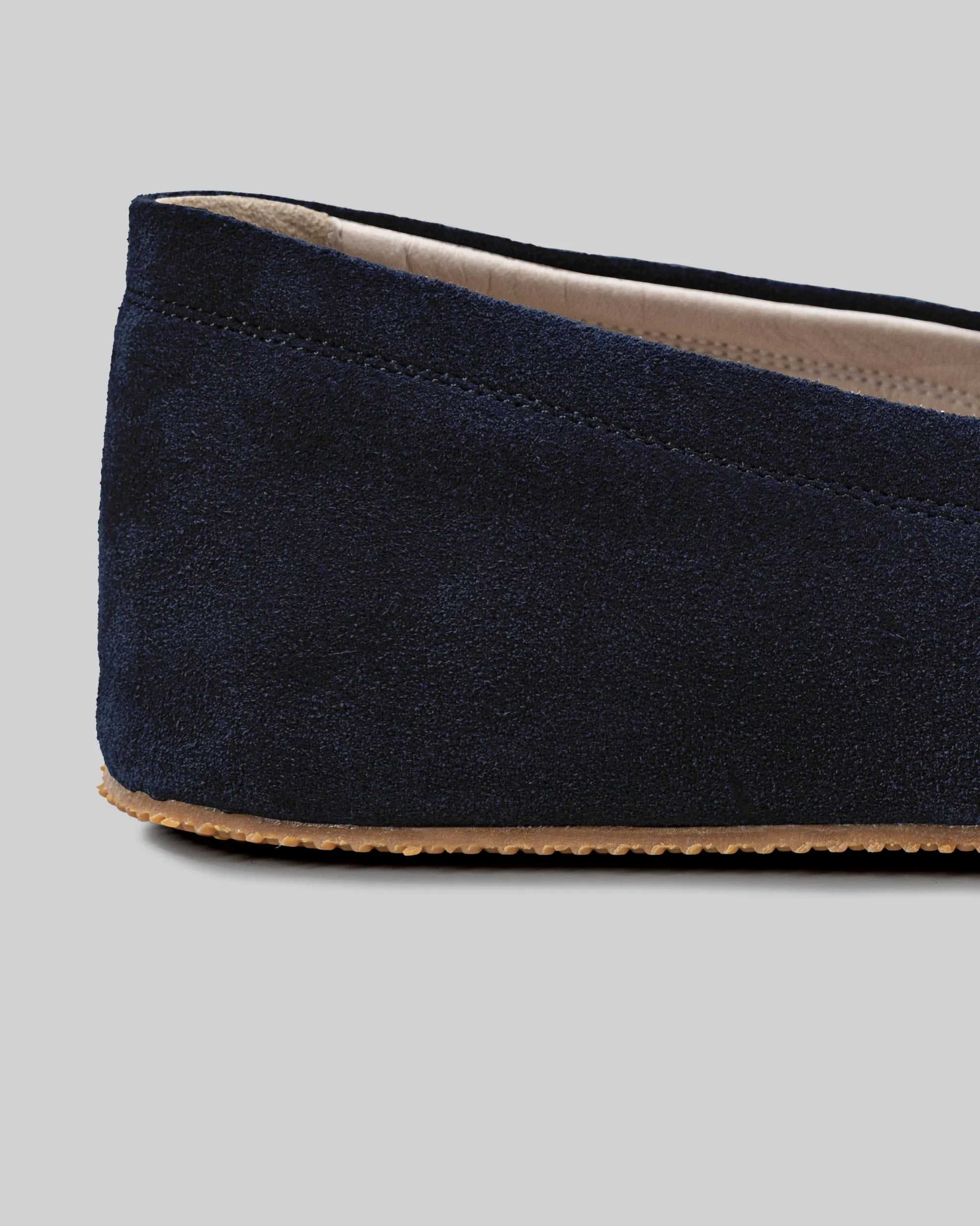 Side view Navy Barefoot Shoes - Calf Leather Zero Drop | Bespoky