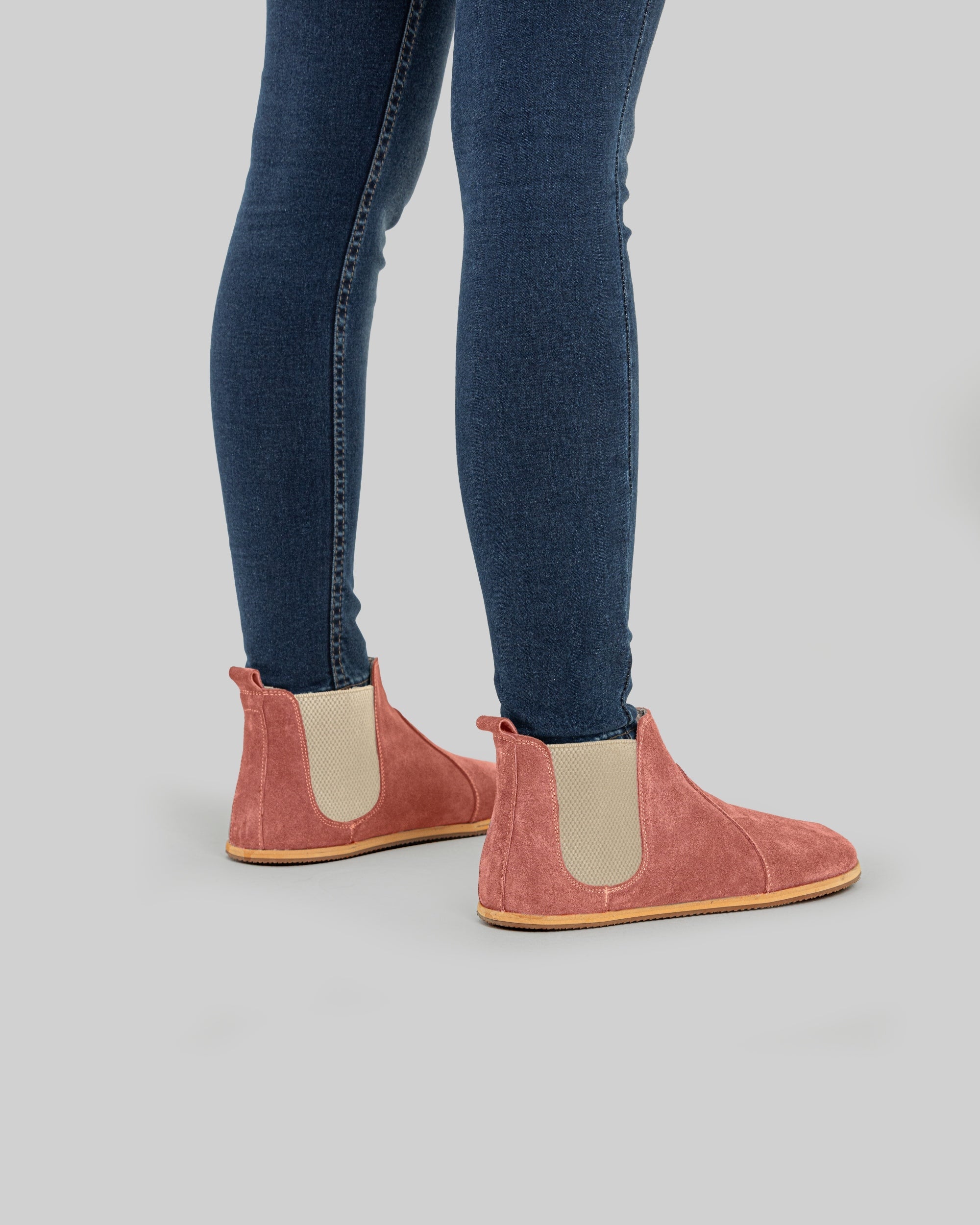 Detail Pink Chelsea Boots - Handcrafted Calf Leather Turkey | Bespoky