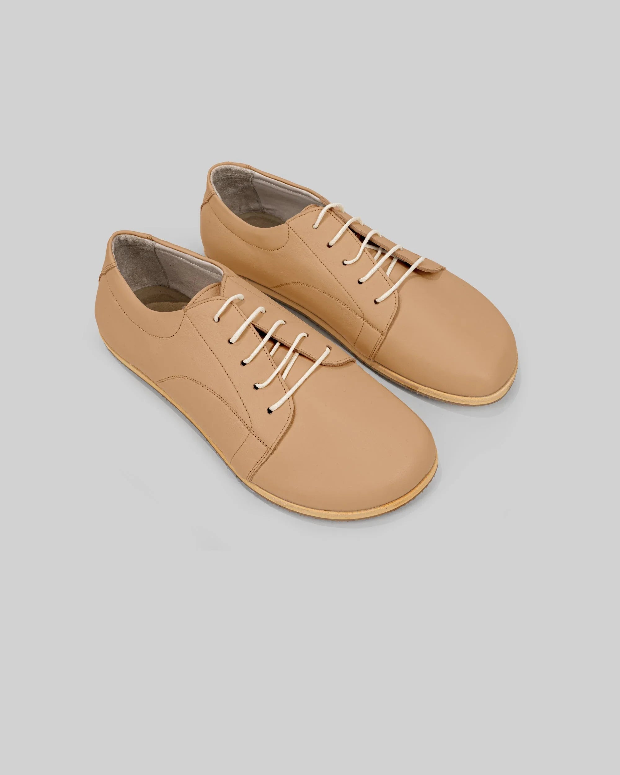 Men's Undyed Barefoot Sneaker - Handcrafted Calf Leather Wide Toe Box | Bespoky