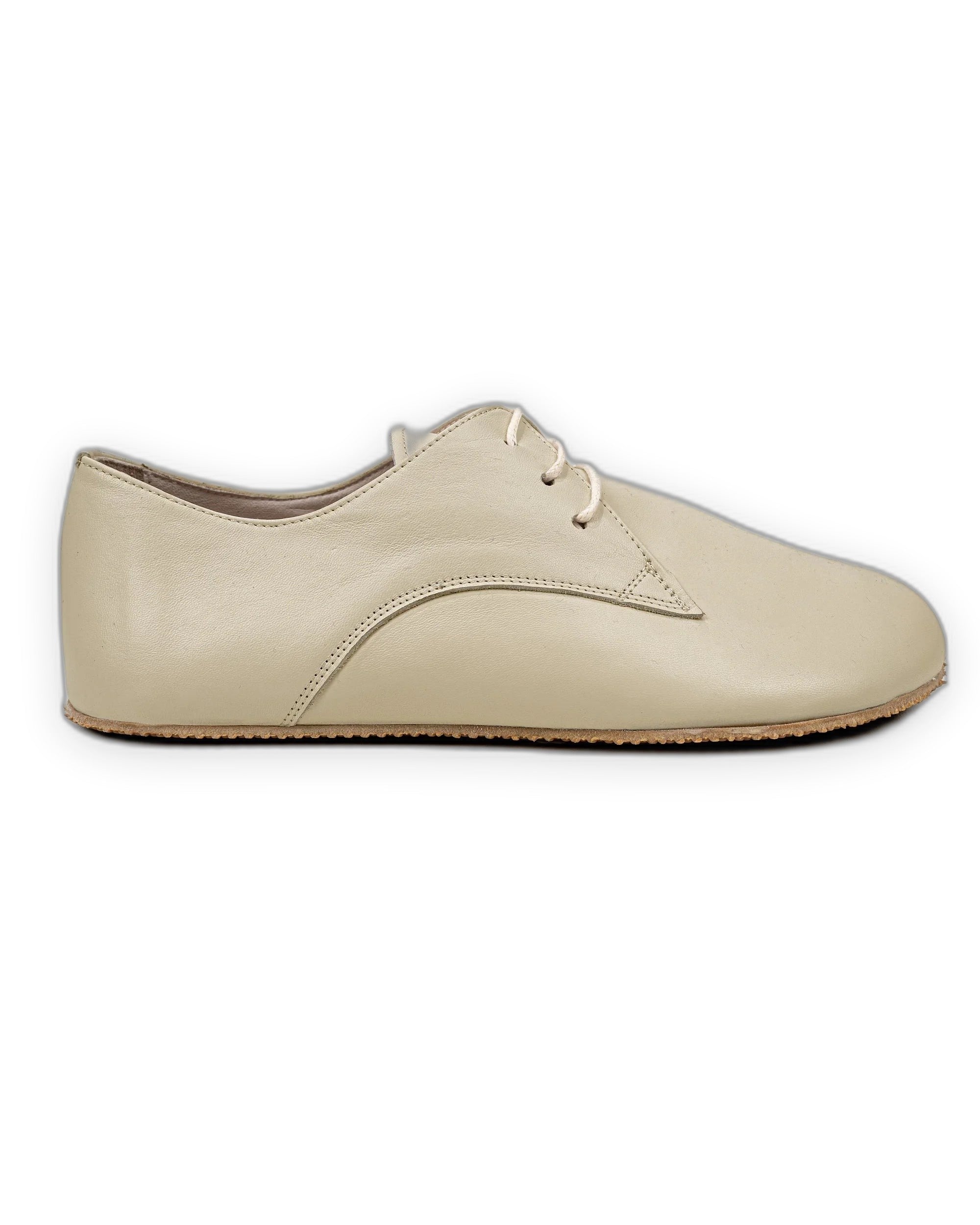 Close-up calf leather - Beige Oxford Shoes Detail | Bespoky