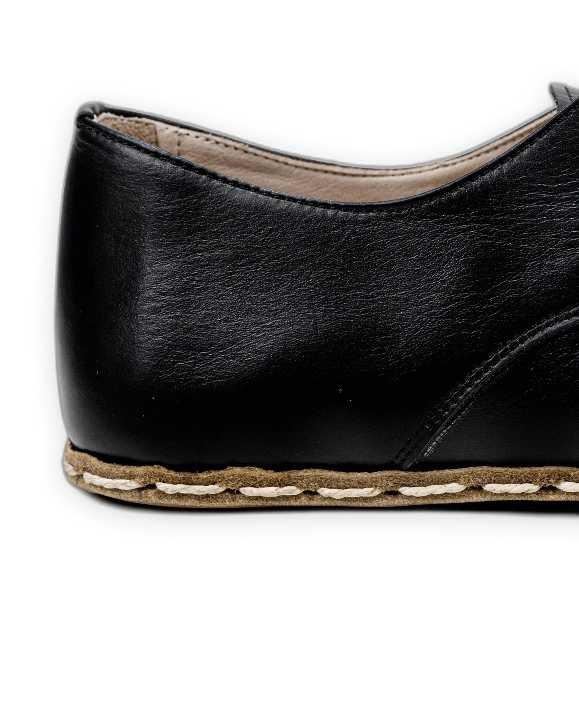 Top view Black Oxford Shoes - Handcrafted Calf Leather | Bespoky