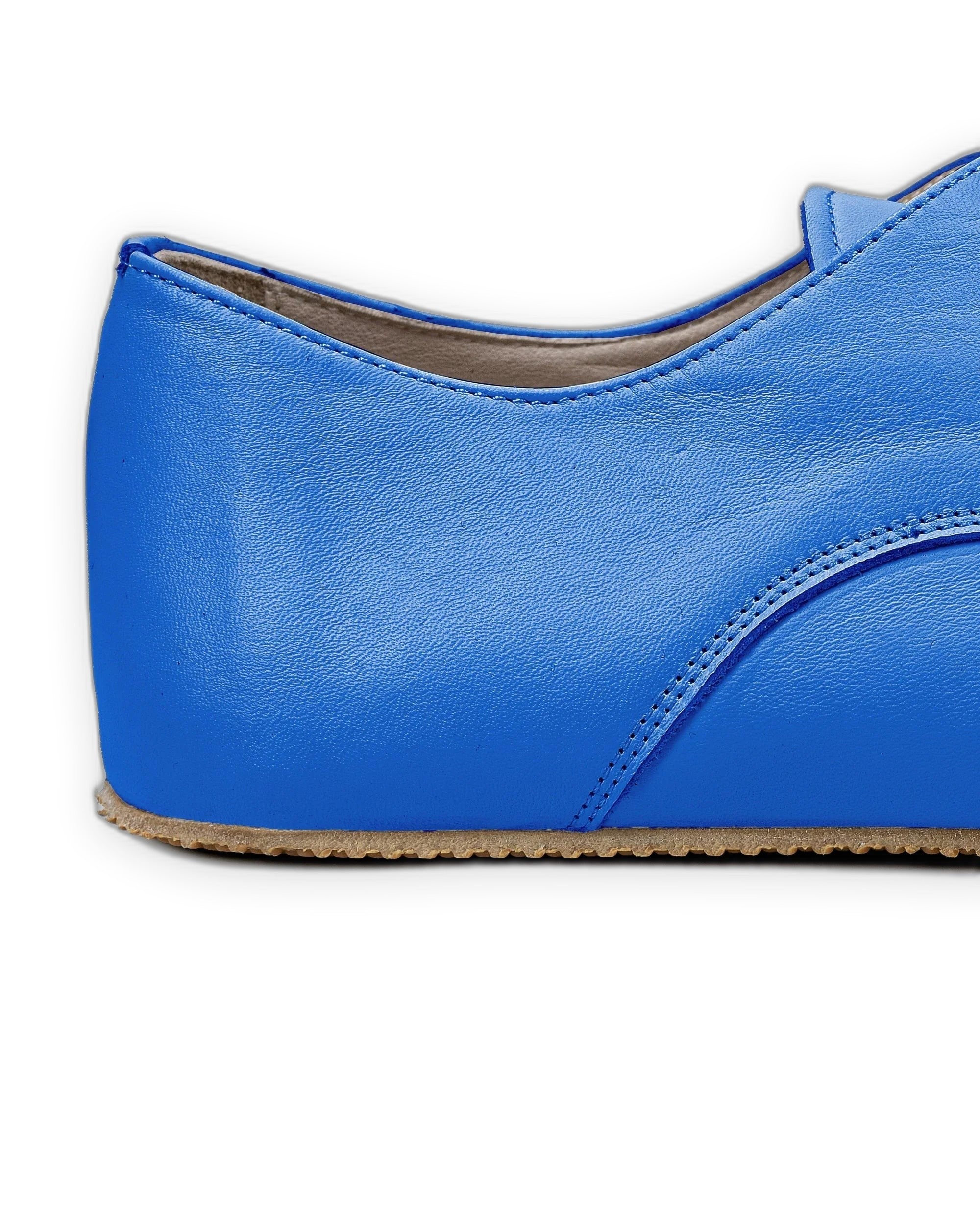 Top view Blue Oxford Shoes - Handcrafted Calf Leather | Bespoky