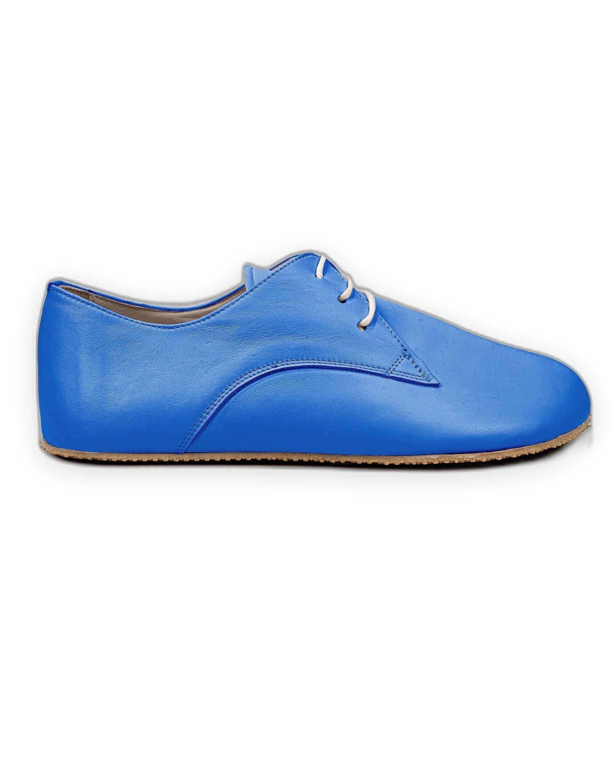Detail Blue Oxford Shoes - Handcrafted Calf Leather Turkey | Bespoky