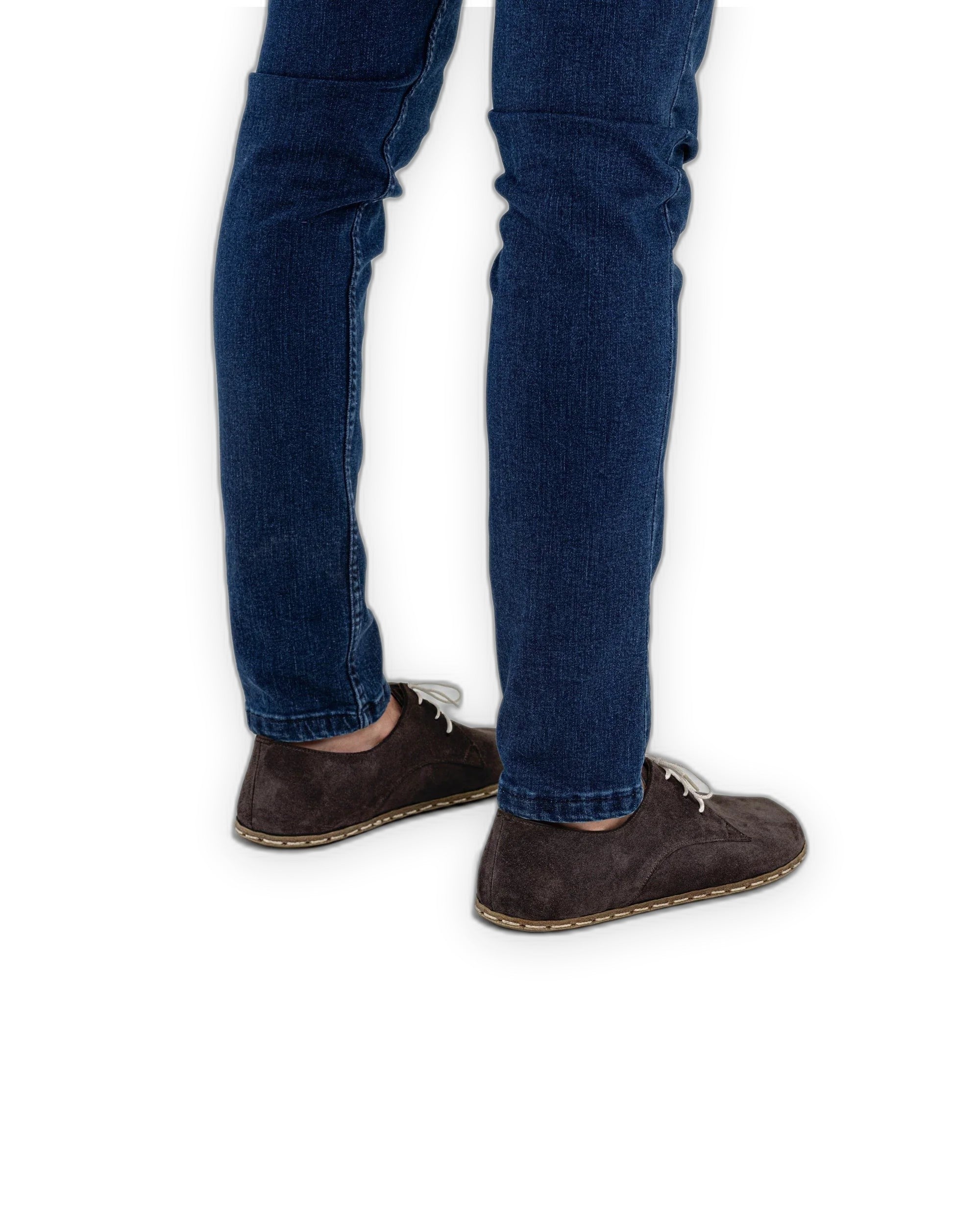 Top view Brown Suede Oxford Shoes - Handcrafted Calf Leather | Bespoky