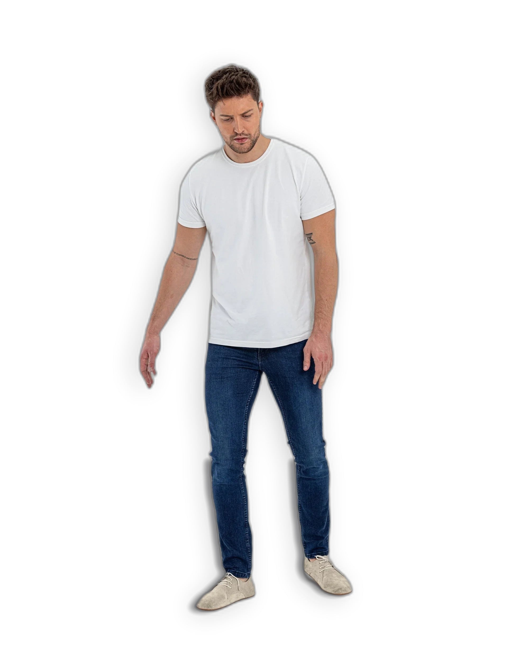 Sole detail Cream Suede Oxford Shoes - Zero Drop Calf Leather | Bespoky