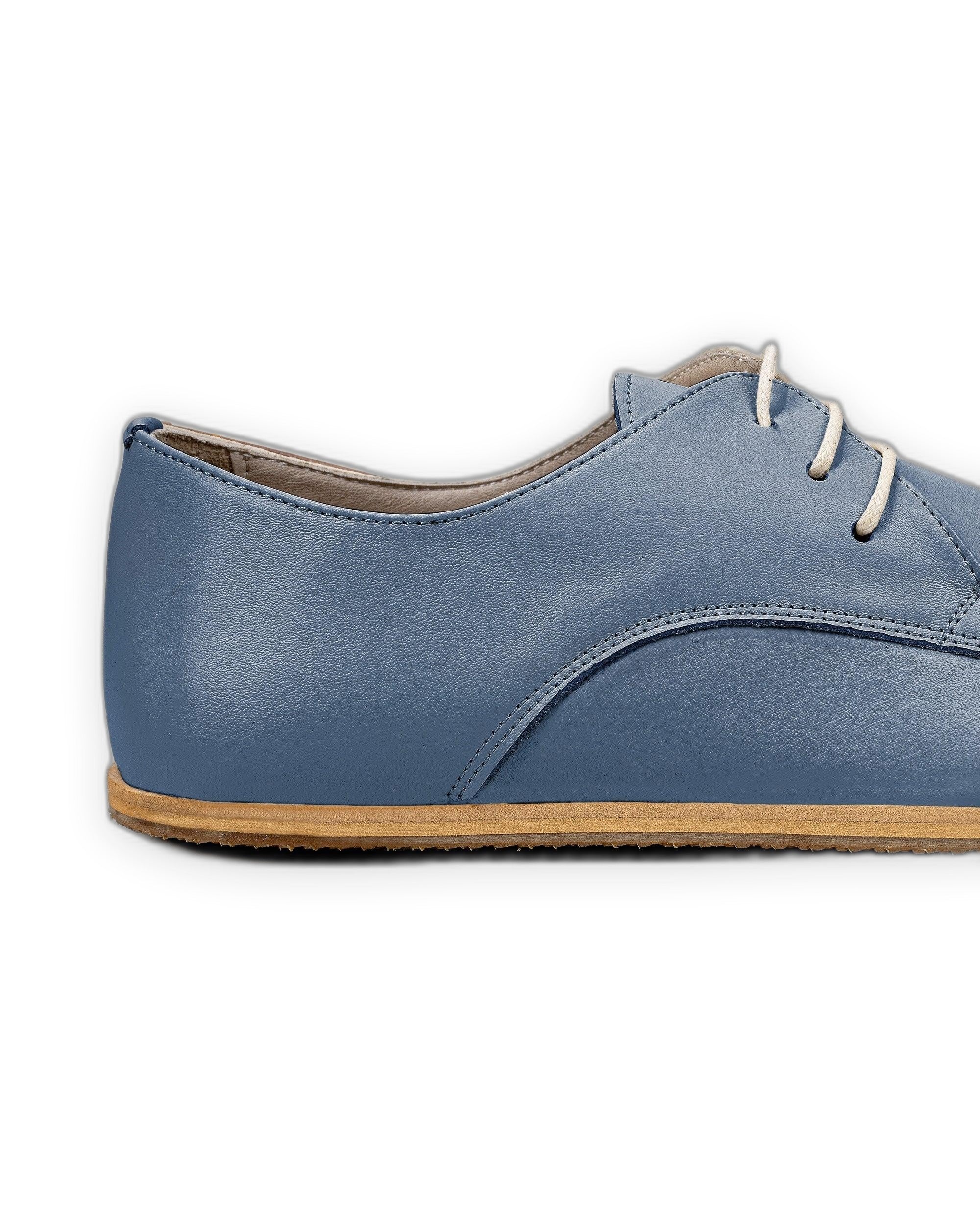 Top view Jean Blue Oxford Shoes - Handcrafted Calf Leather | Bespoky