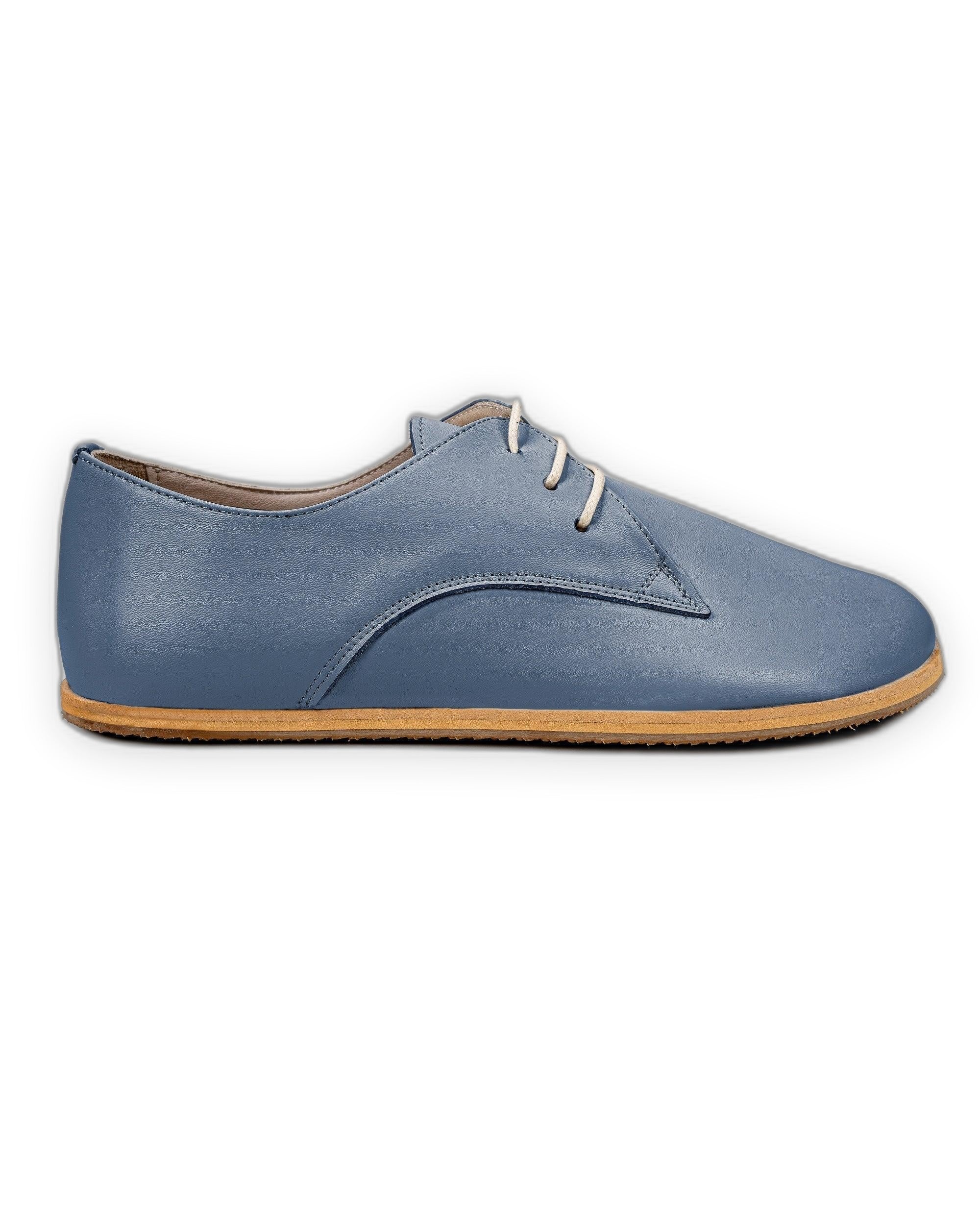 Back view Jean Blue Oxford Shoes - Calf Leather Handcrafted | Bespoky