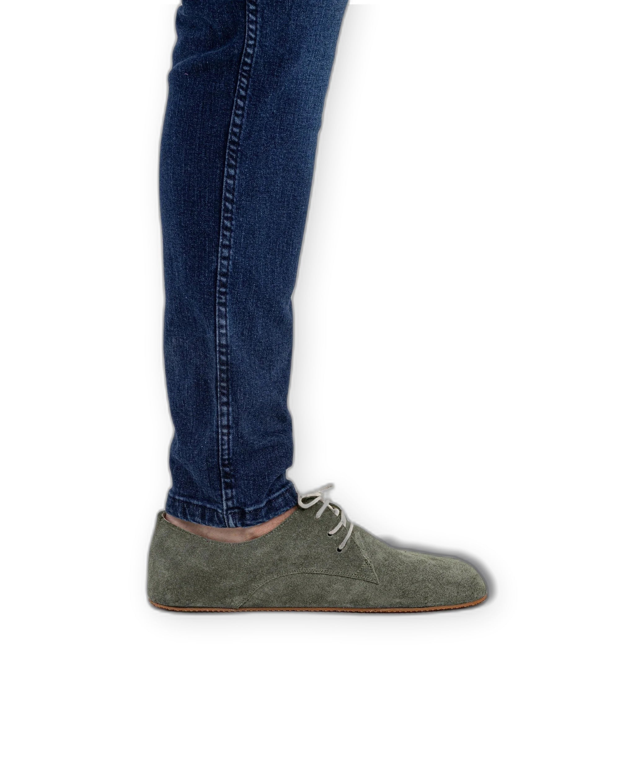 Back view Suede Oxford Shoes - Calf Leather Handcrafted | Bespoky