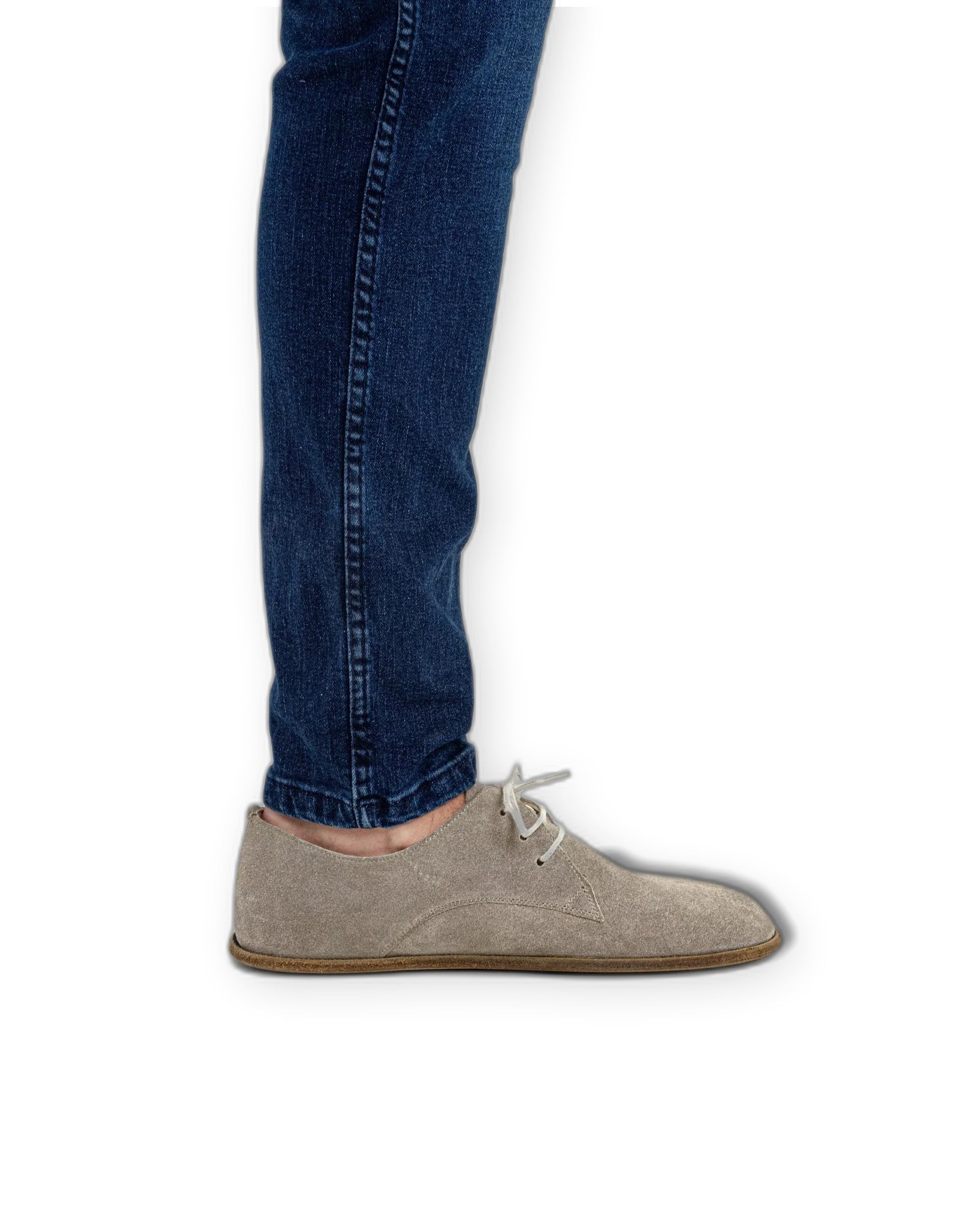 Detail Suede Oxford Shoes - Handcrafted Calf Leather Turkey | Bespoky