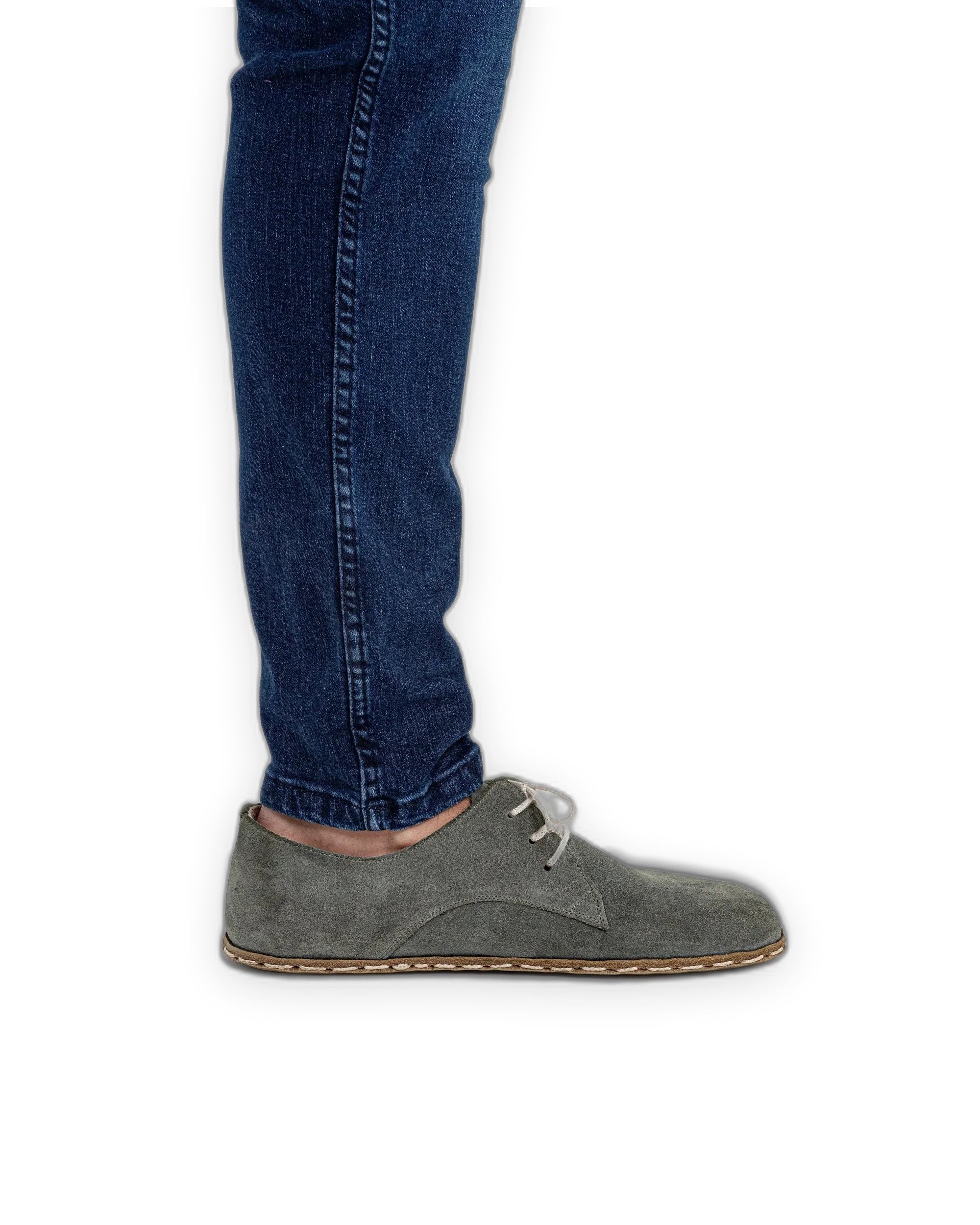 Detail Suede Oxford Shoes - Handcrafted Calf Leather Turkey | Bespoky