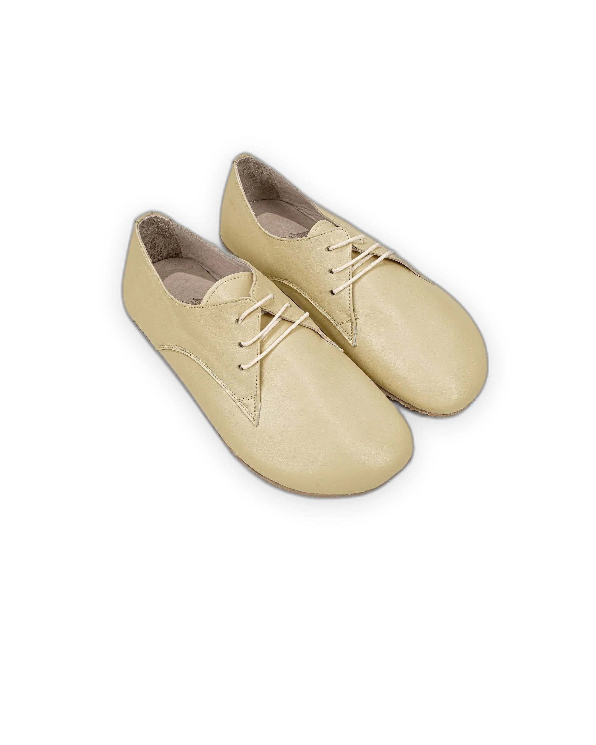 Men's Yellow Oxford Shoes - Handcrafted Calf Leather Wide Toe Box | Bespoky