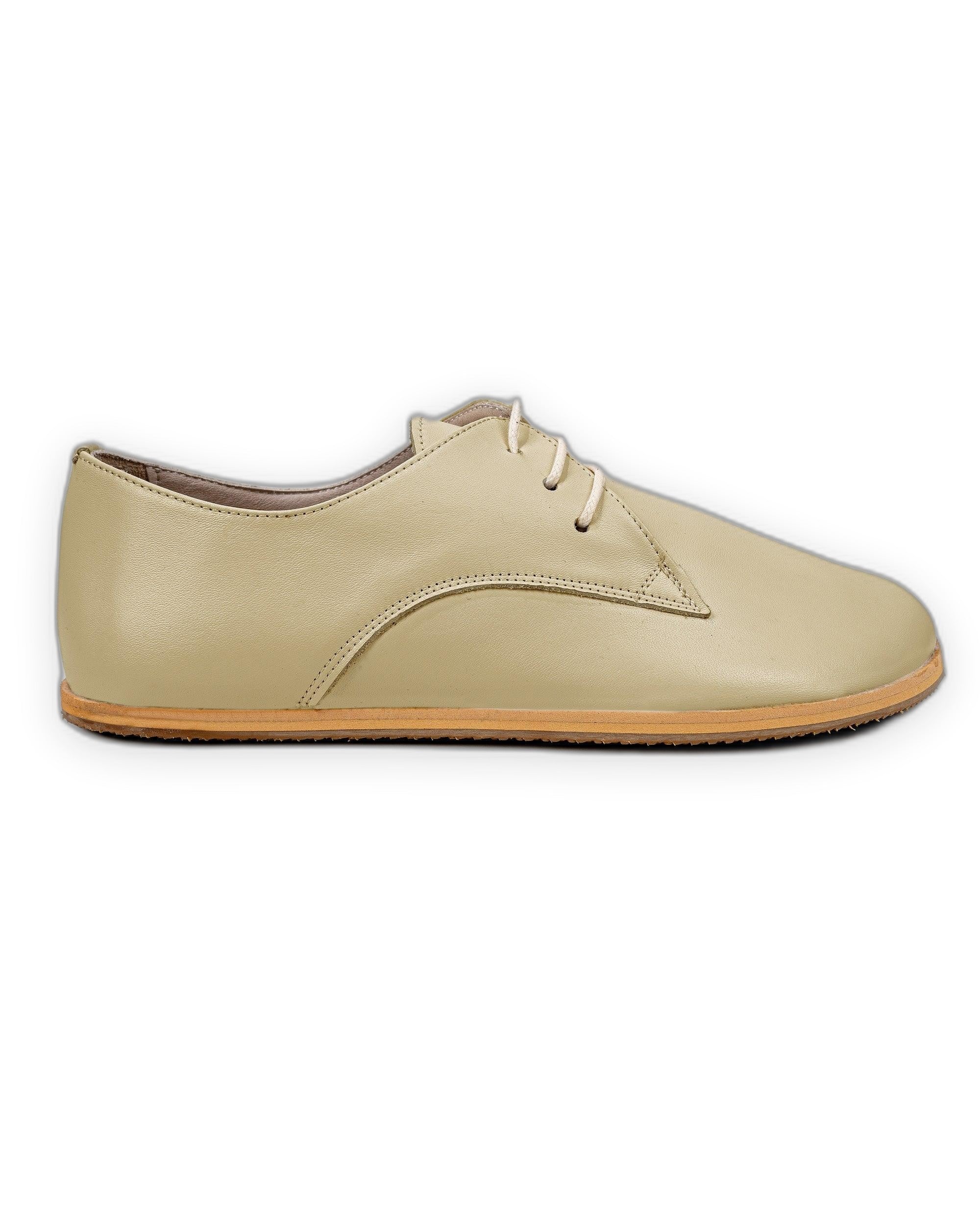 Detail Yellow Oxford Shoes - Handcrafted Calf Leather Turkey | Bespoky