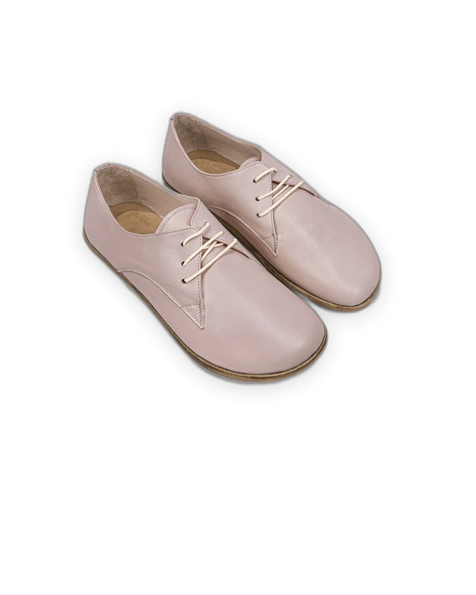 Men's Pink Oxford Shoes - Handcrafted Calf Leather Wide Toe Box | Bespoky