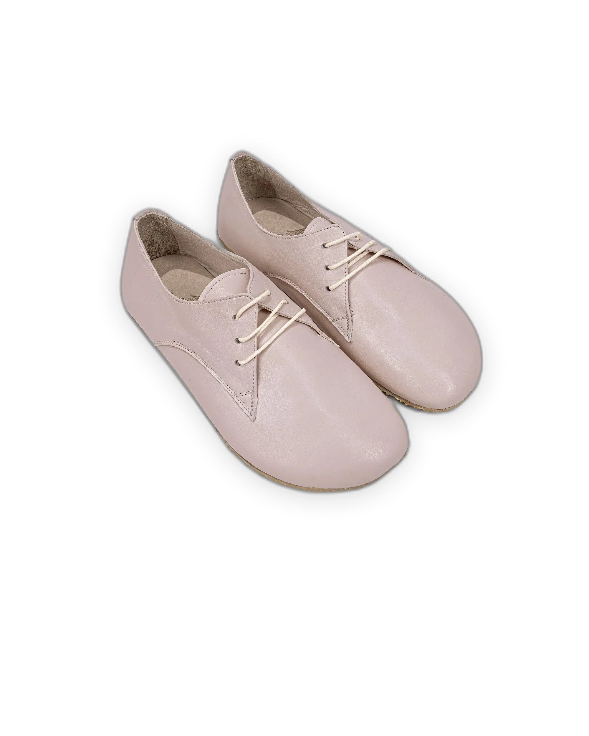 Men's Pink Oxford Shoes - Handcrafted Calf Leather Wide Toe Box | Bespoky