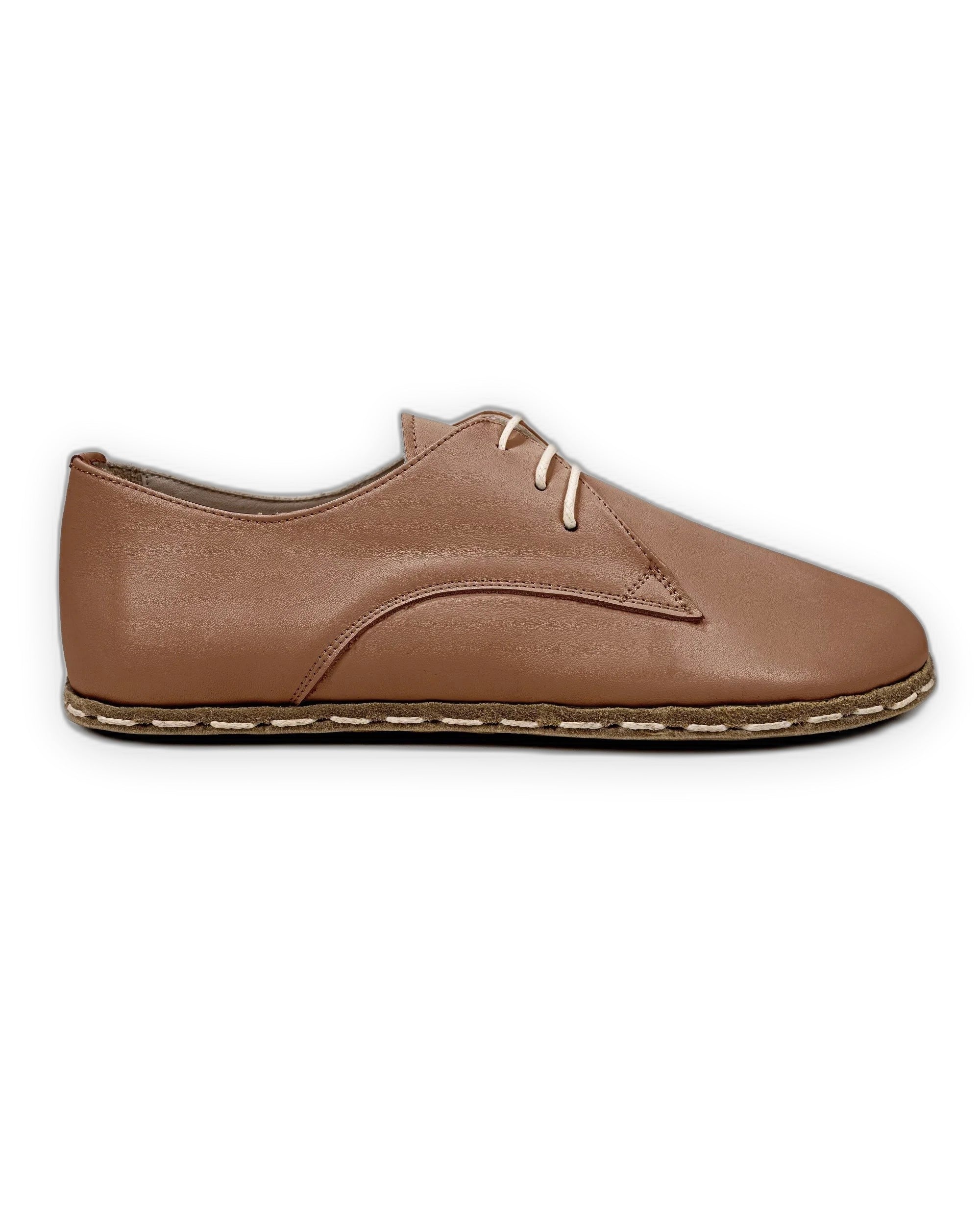 Back view Tan Oxford Shoes - Calf Leather Handcrafted | Bespoky
