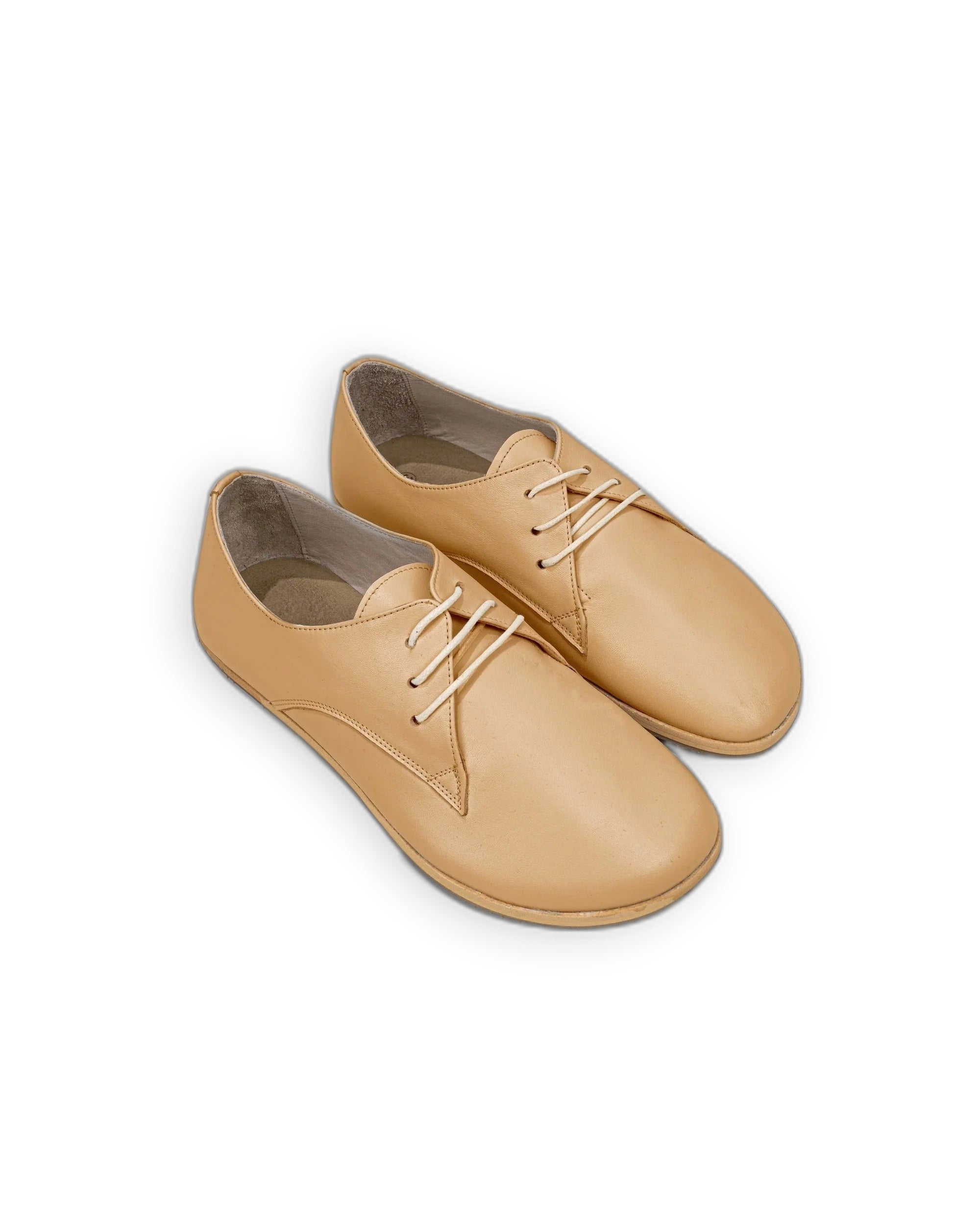 Men's Melon Yellow Oxford Shoes - Handcrafted Calf Leather Wide Toe Box | Bespoky
