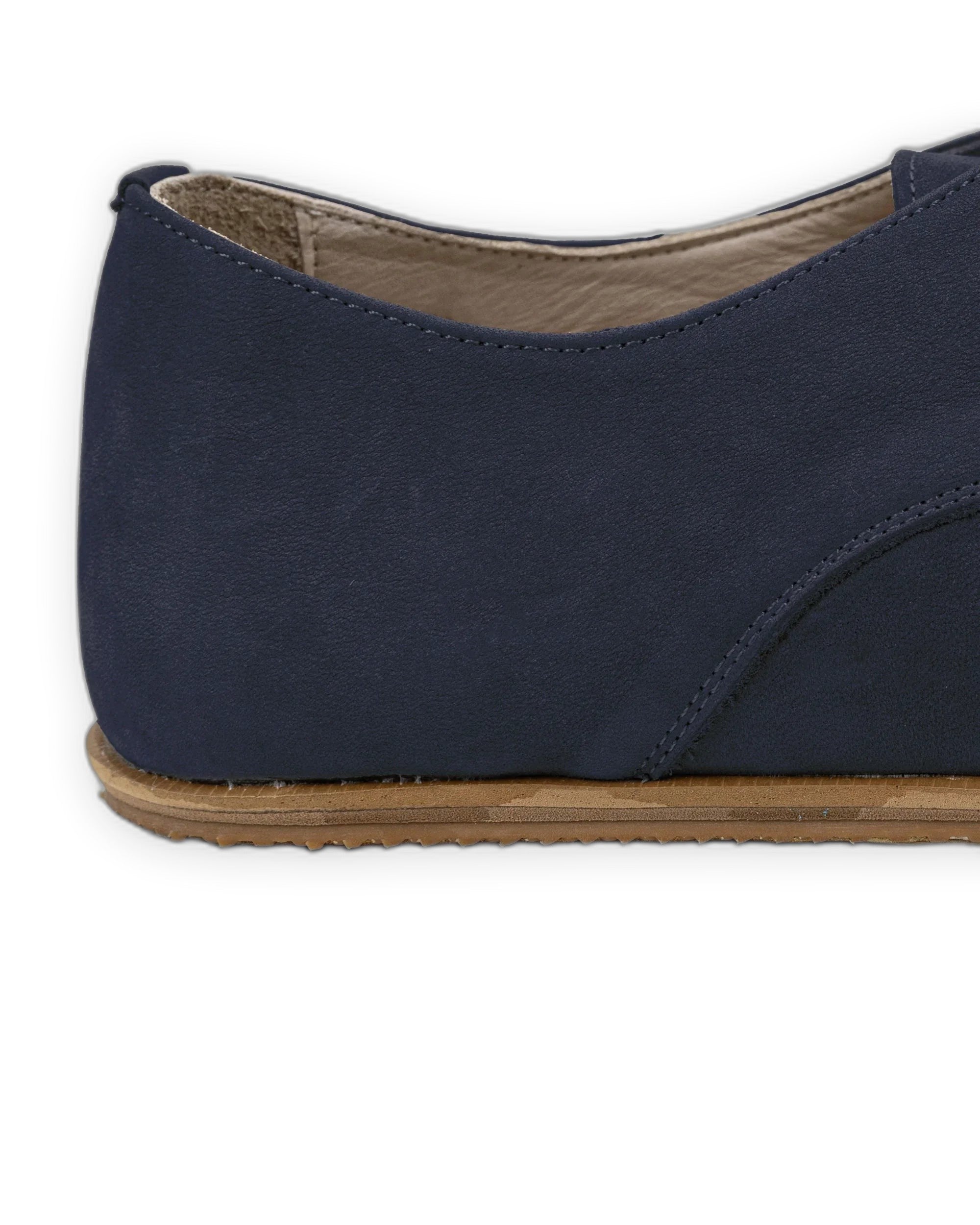 Top view Navy Nubuck Oxford Shoes - Handcrafted Calf Leather | Bespoky